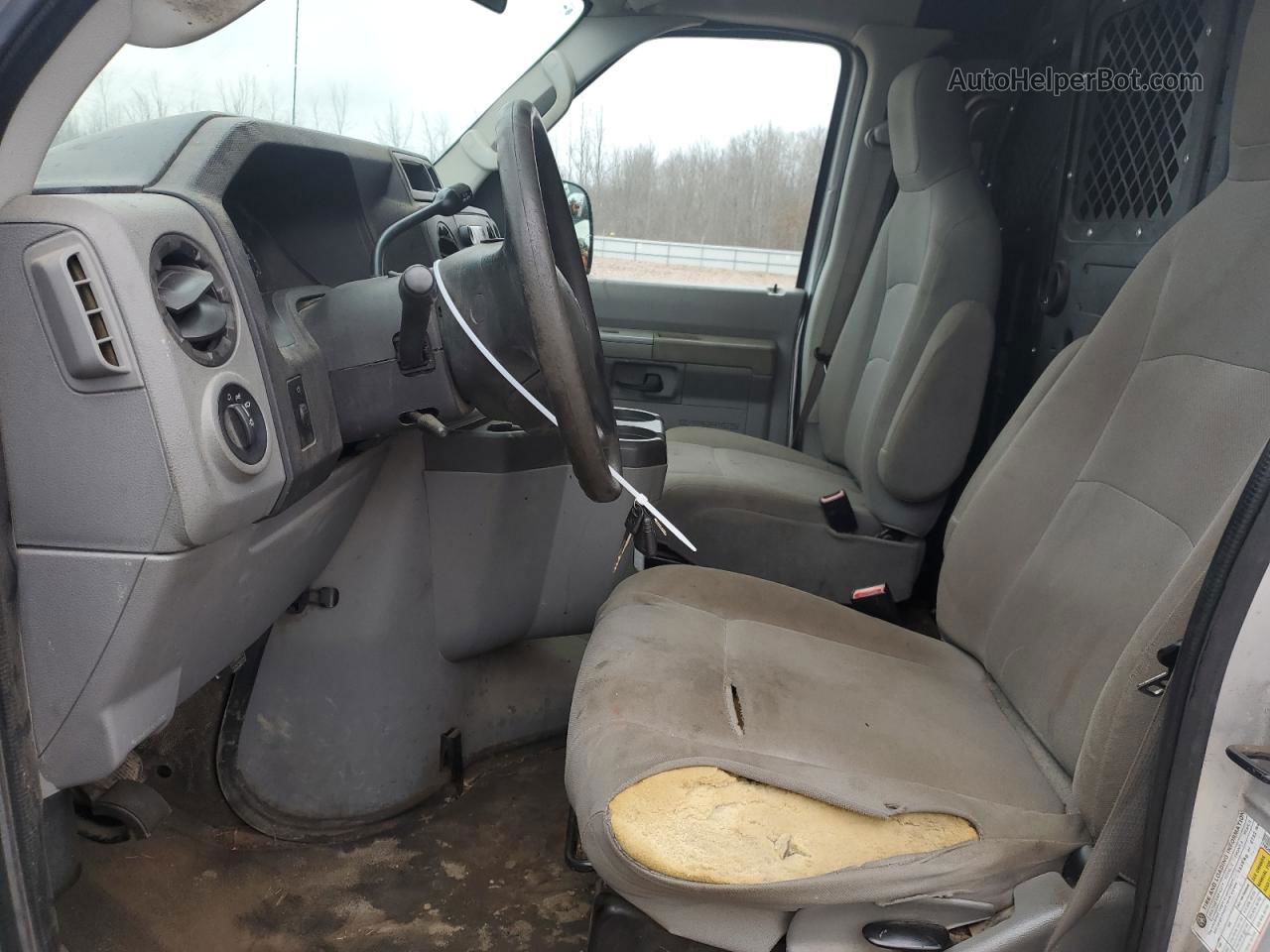 2012 Ford Econoline E250 Van Silver vin: 1FTNE2EL3CDB23231