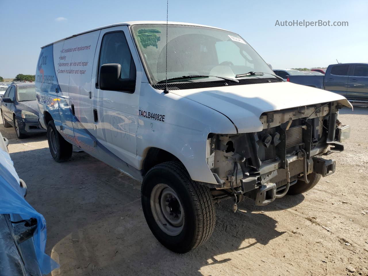 2013 Ford Econoline E250 Van White vin: 1FTNE2EL4DDA38240