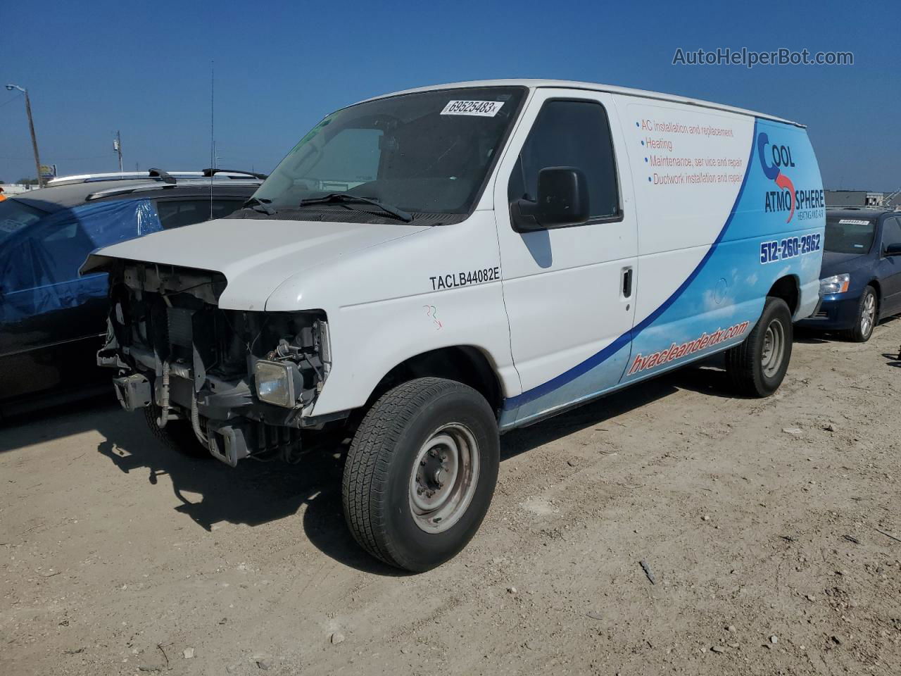 2013 Ford Econoline E250 Van White vin: 1FTNE2EL4DDA38240