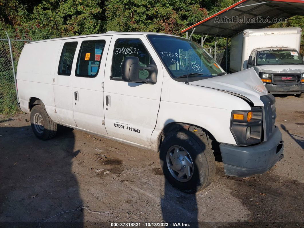 2013 Ford Econoline Cargo Van Commercial/recreational White vin: 1FTNE2EL4DDB01479