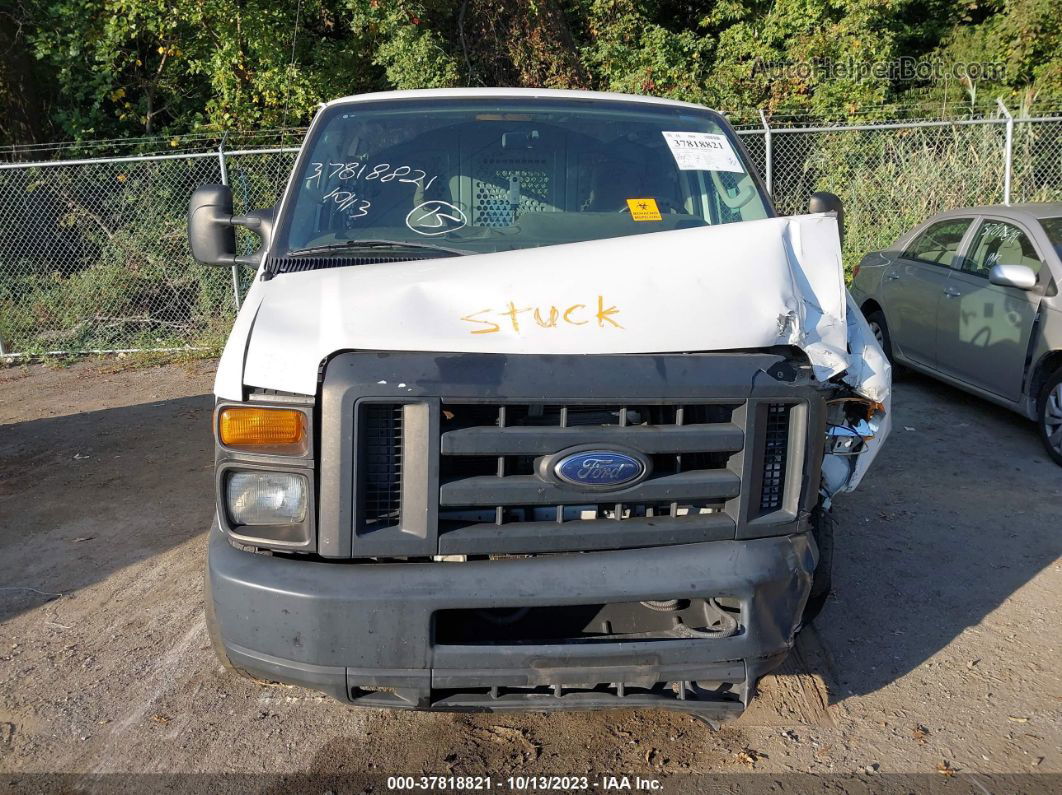 2013 Ford Econoline Cargo Van Commercial/recreational White vin: 1FTNE2EL4DDB01479