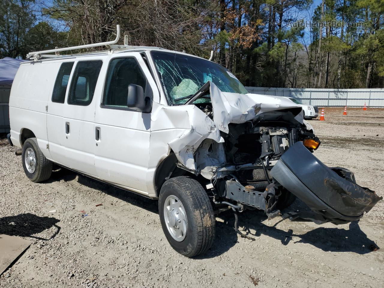 2010 Ford Econoline E250 Van White vin: 1FTNE2EL5ADA16680