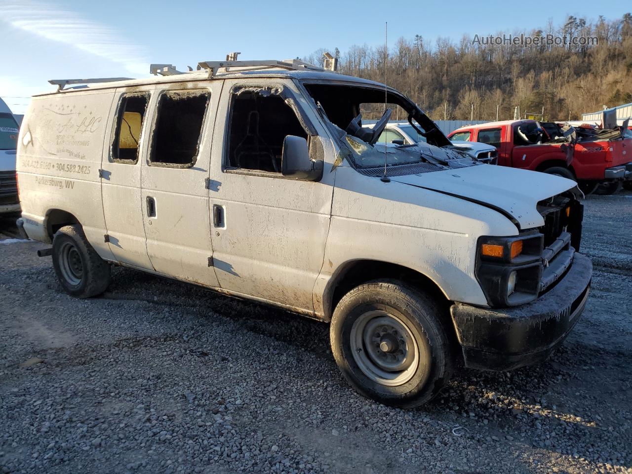 2012 Ford Econoline E250 Van White vin: 1FTNE2EL5CDA14236