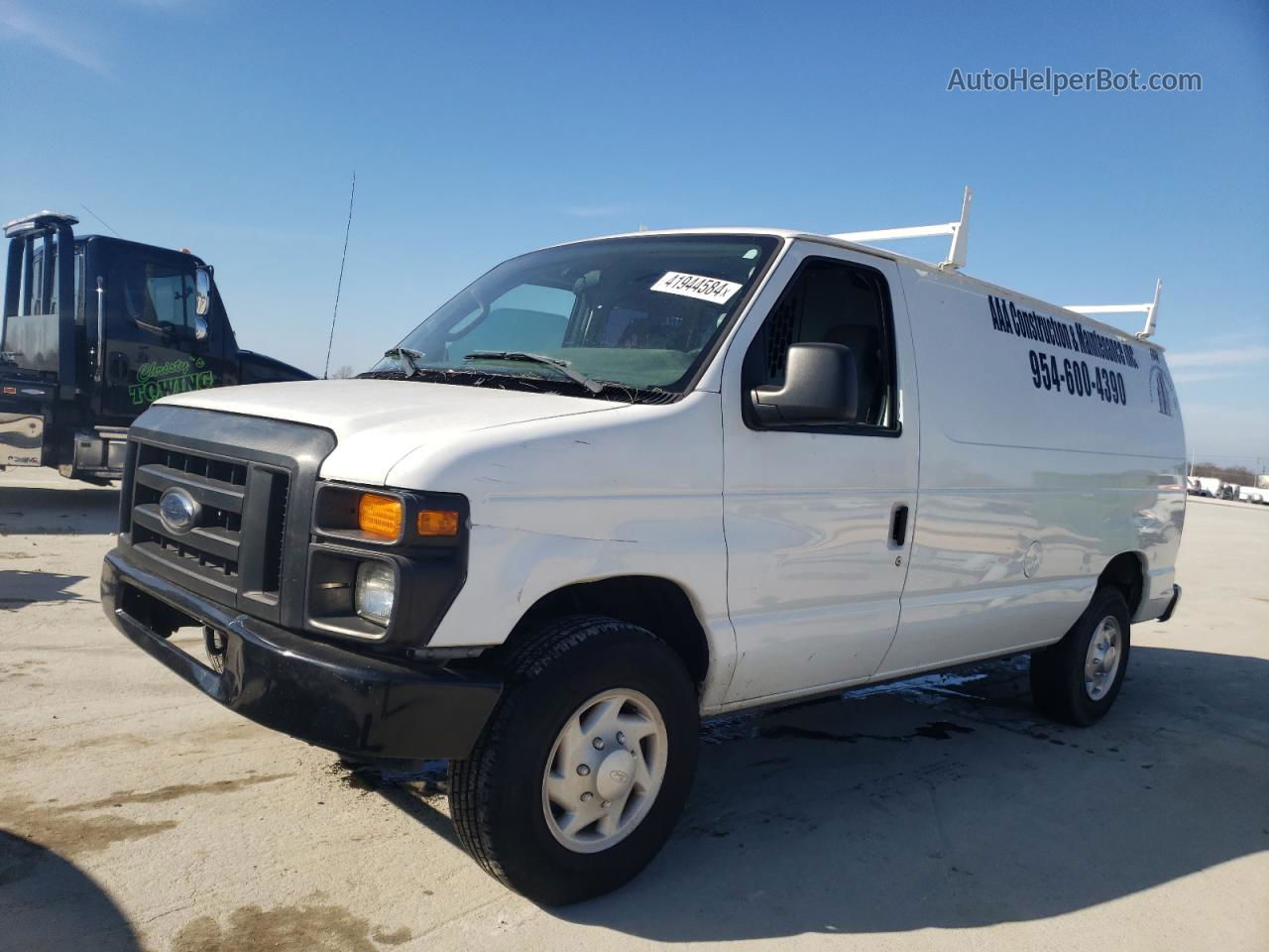 2012 Ford Econoline E250 Van White vin: 1FTNE2EL7CDB12202