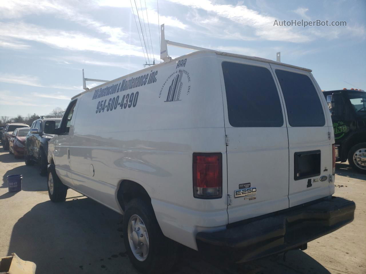 2012 Ford Econoline E250 Van White vin: 1FTNE2EL7CDB12202