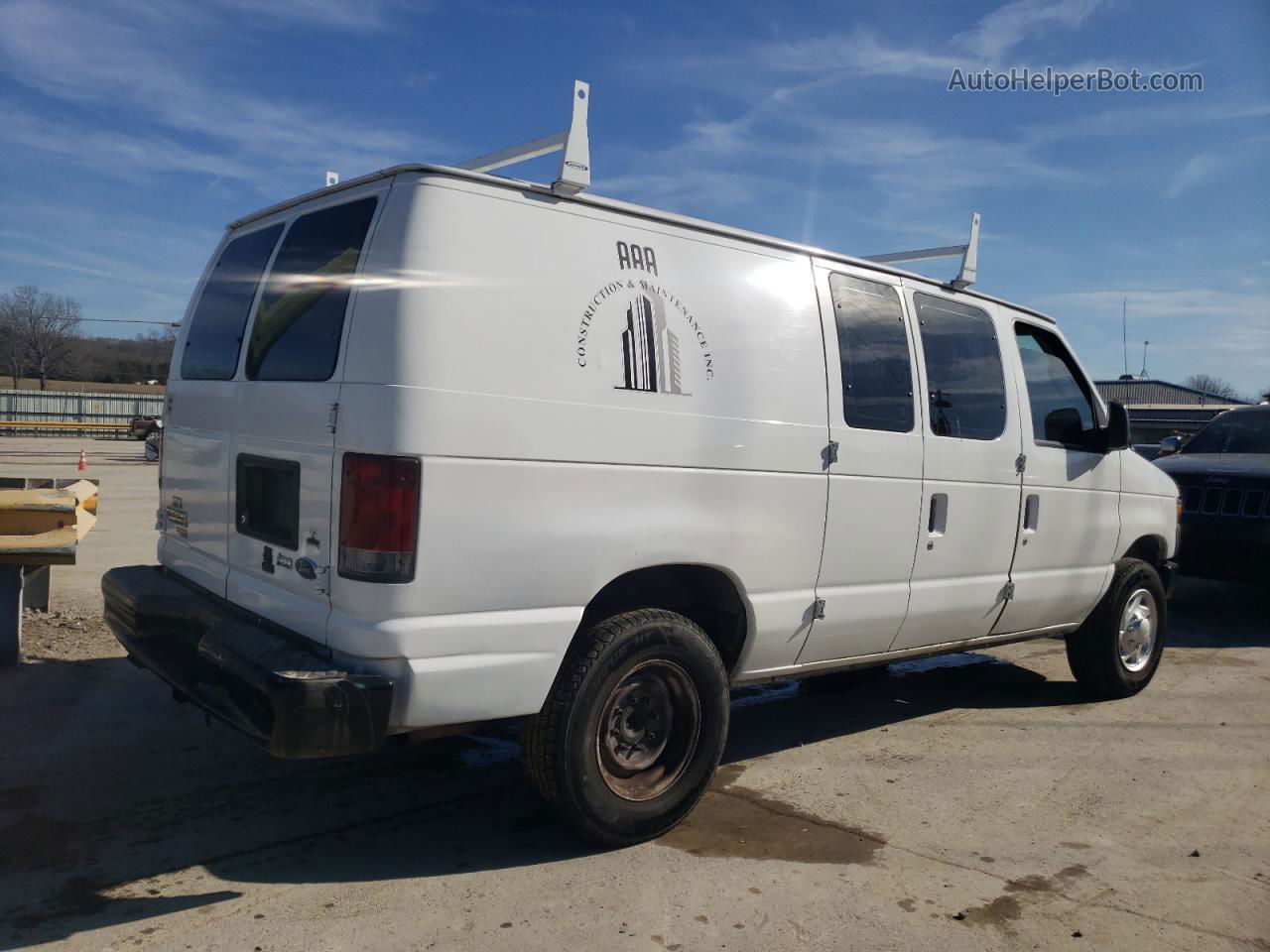 2012 Ford Econoline E250 Van White vin: 1FTNE2EL7CDB12202