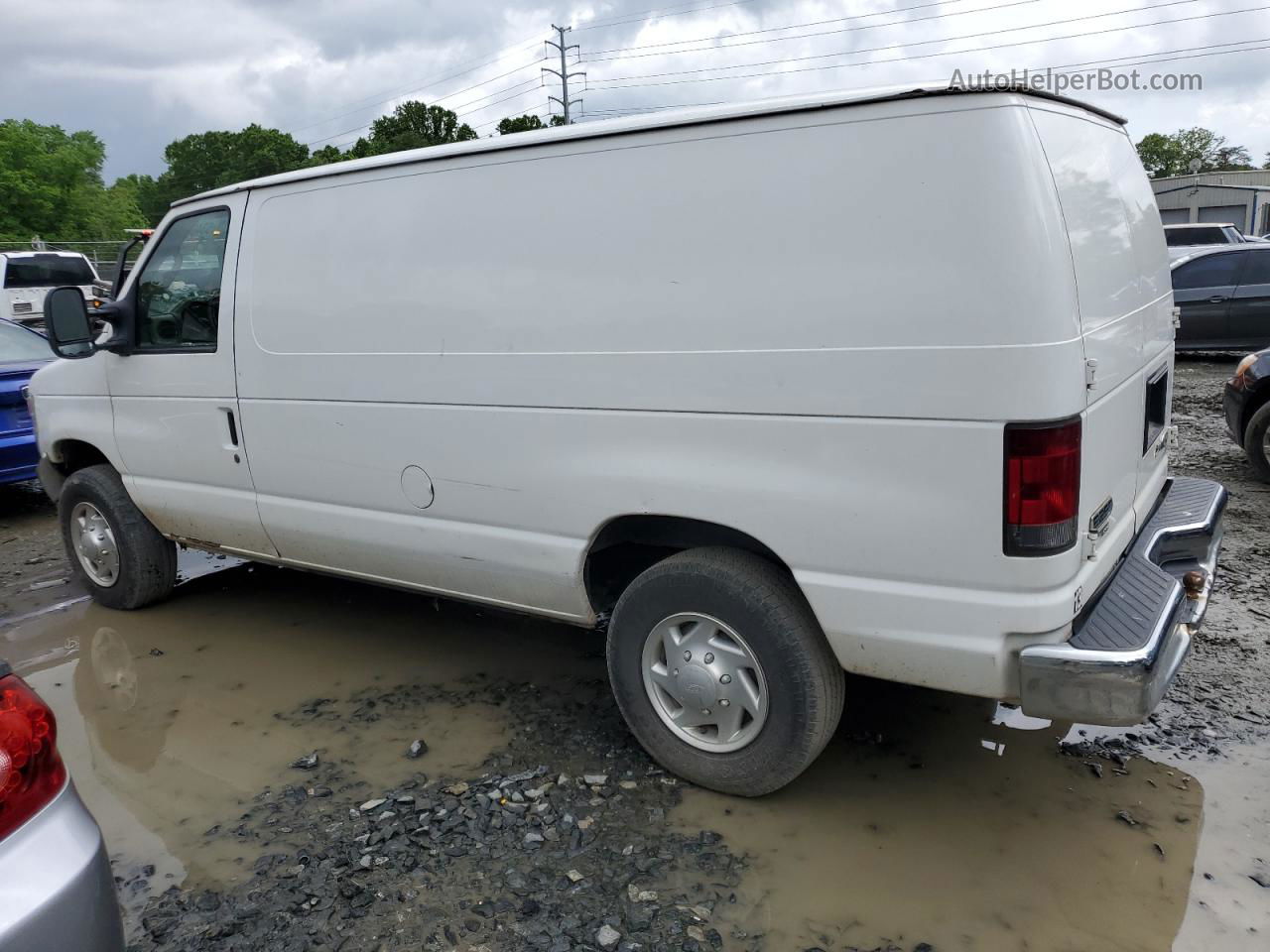 2013 Ford Econoline E250 Van White vin: 1FTNE2EL7DDA43349