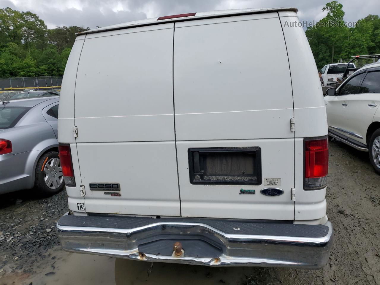 2013 Ford Econoline E250 Van White vin: 1FTNE2EL7DDA43349