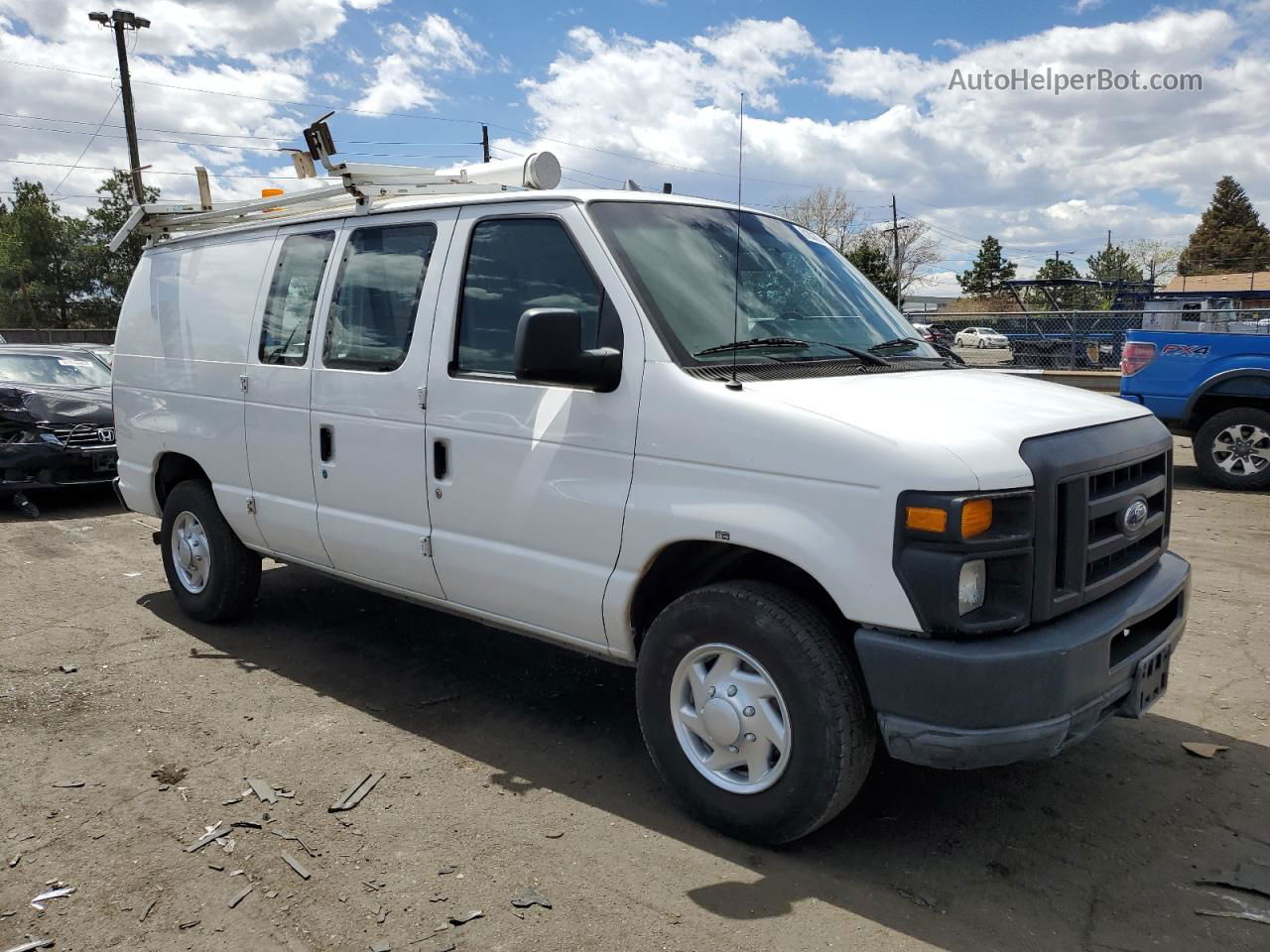 2010 Ford Econoline E250 Van White vin: 1FTNE2EL8ADA09934