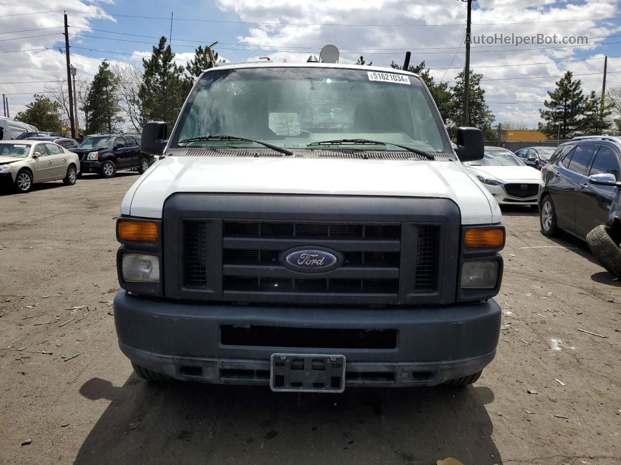 2010 Ford Econoline E250 Van White vin: 1FTNE2EL8ADA09934