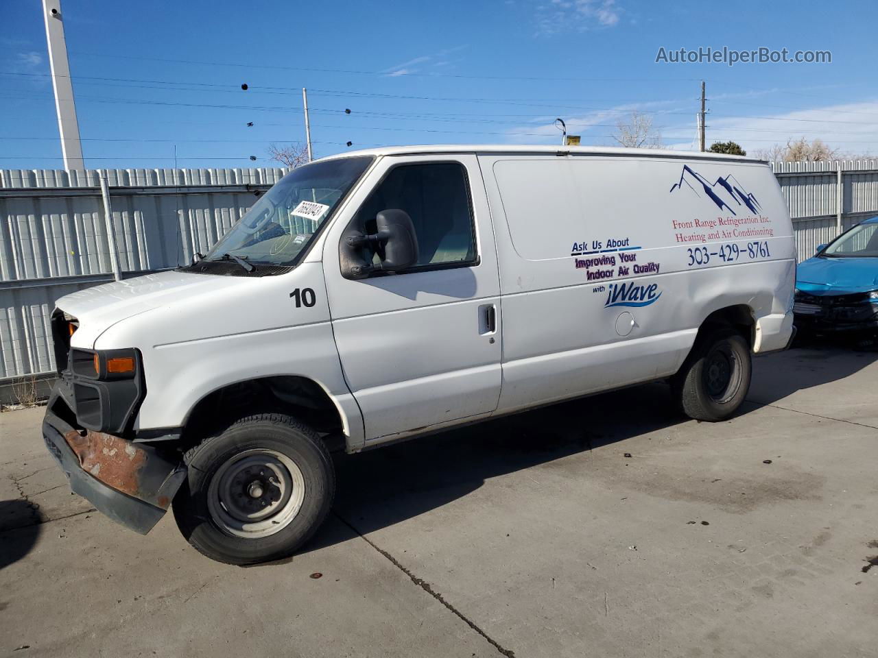 2012 Ford Econoline E250 Van White vin: 1FTNE2EL8CDB25105