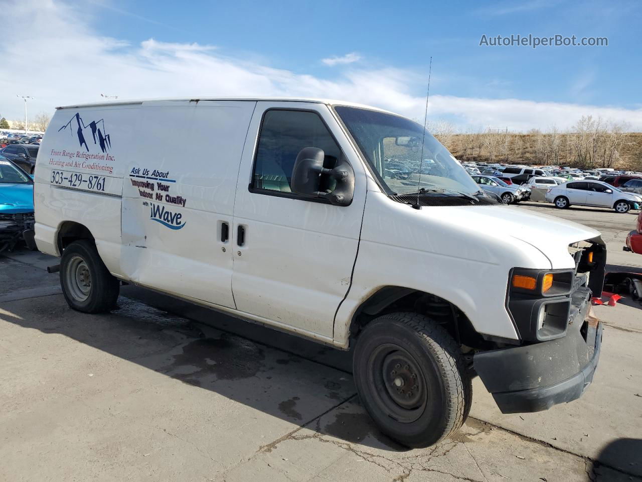 2012 Ford Econoline E250 Van White vin: 1FTNE2EL8CDB25105