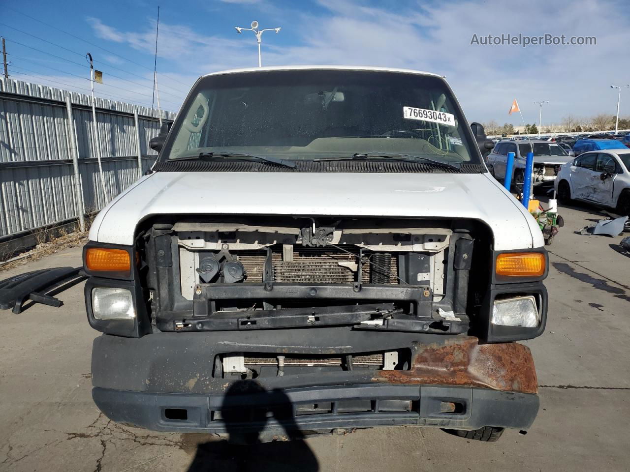 2012 Ford Econoline E250 Van White vin: 1FTNE2EL8CDB25105