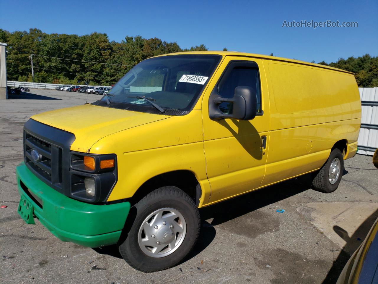 2012 Ford Econoline E250 Van Yellow vin: 1FTNE2EL9CDA79039