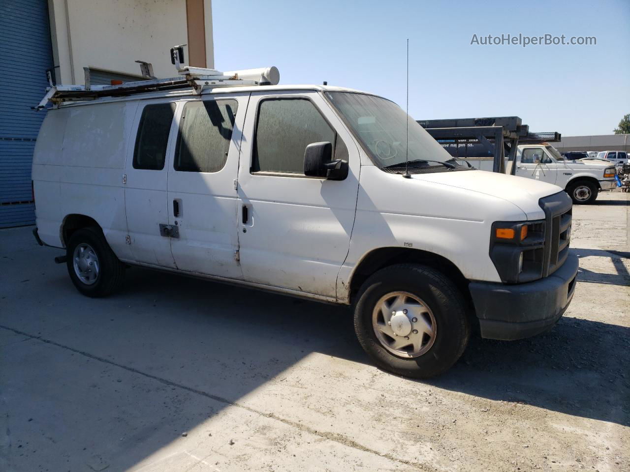 2010 Ford Econoline E250 Van White vin: 1FTNE2ELXADA17811