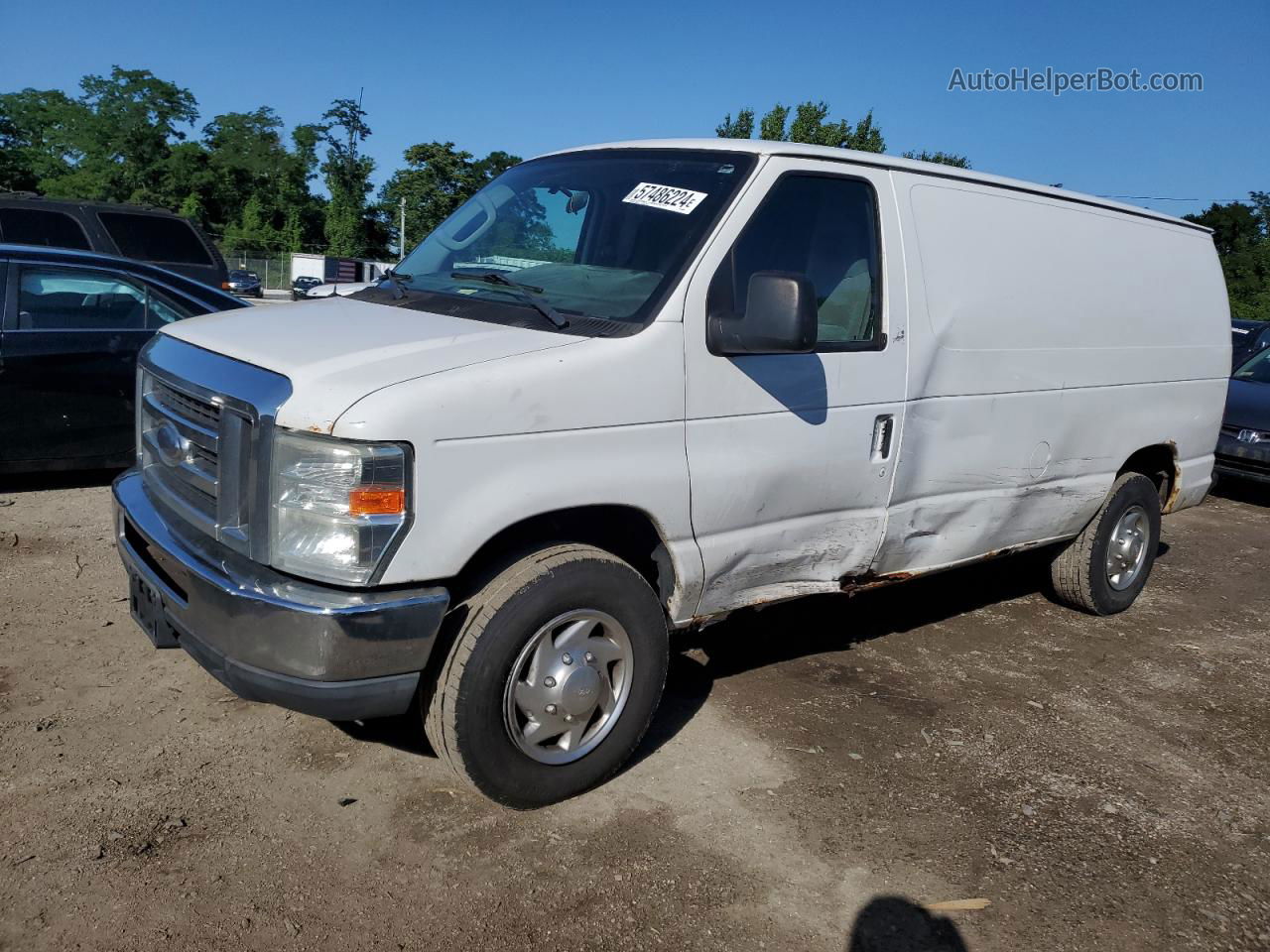 2010 Ford Econoline E250 Van White vin: 1FTNE2EW0ADA38578