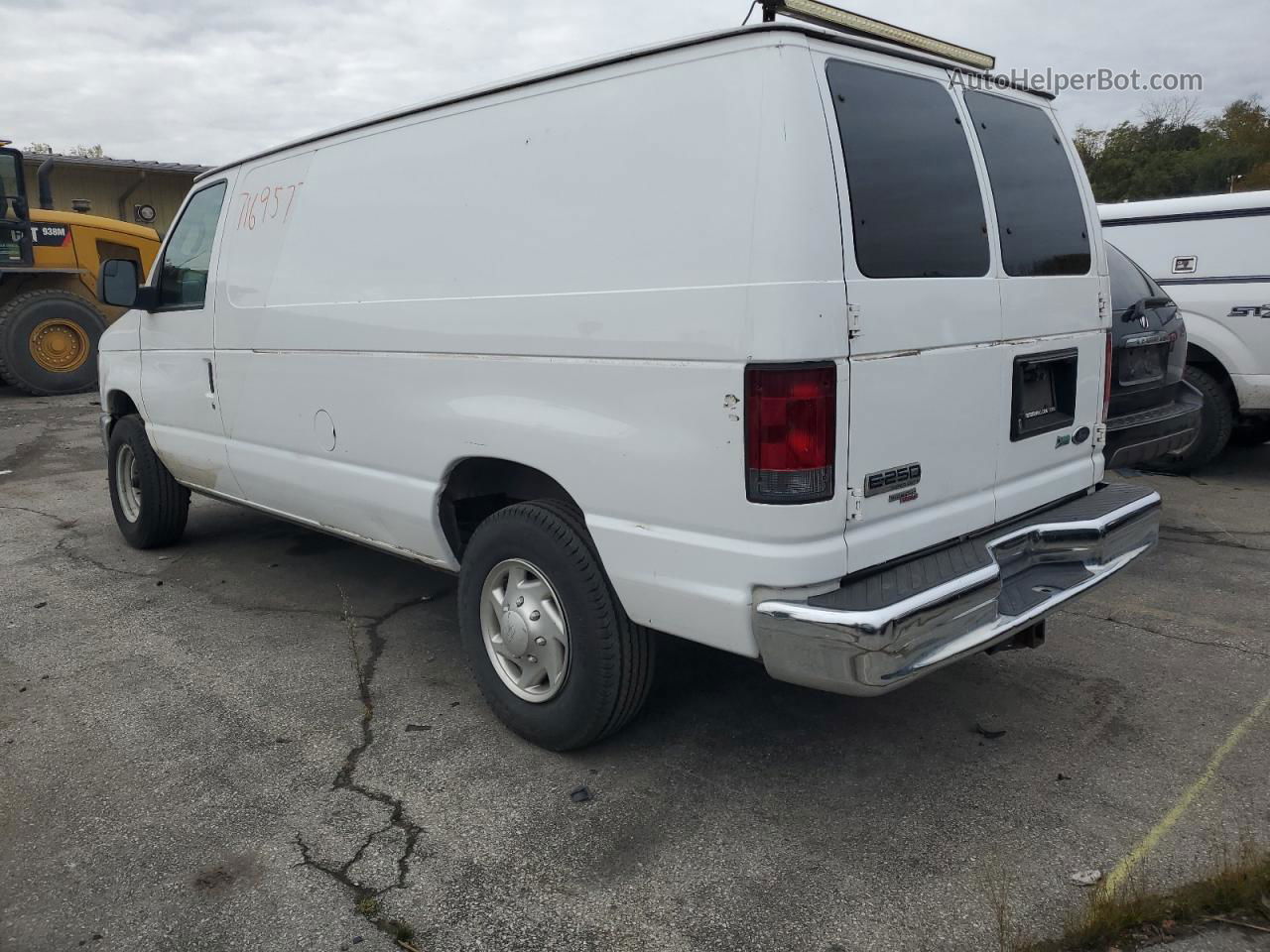 2013 Ford Econoline E250 Van White vin: 1FTNE2EW0DDA01776