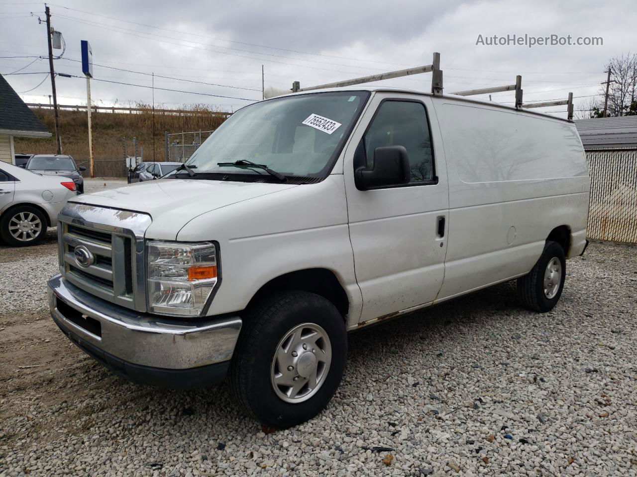 2013 Ford Econoline E250 Van White vin: 1FTNE2EW0DDA25396