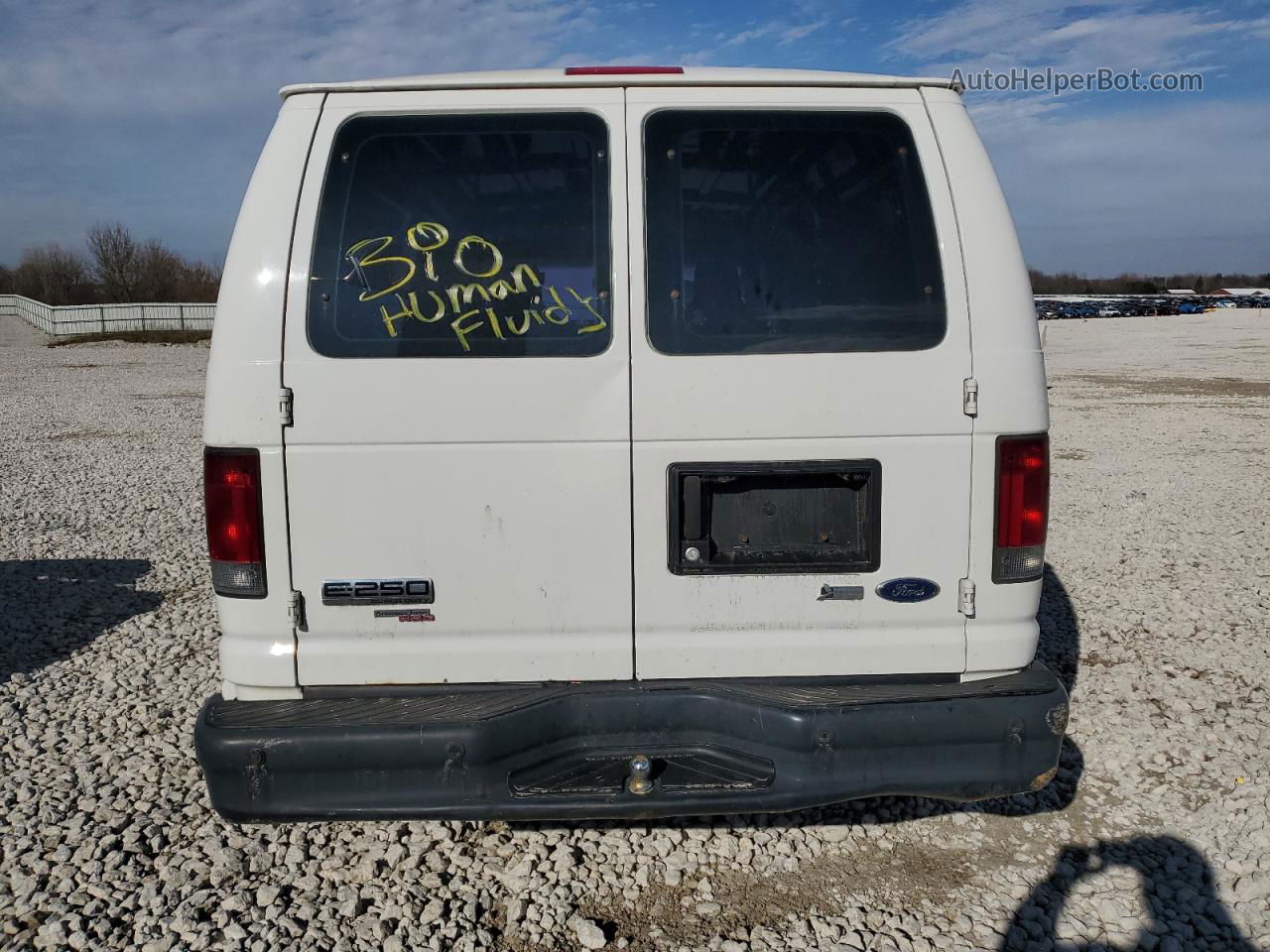 2013 Ford Econoline E250 Van White vin: 1FTNE2EW0DDA29593