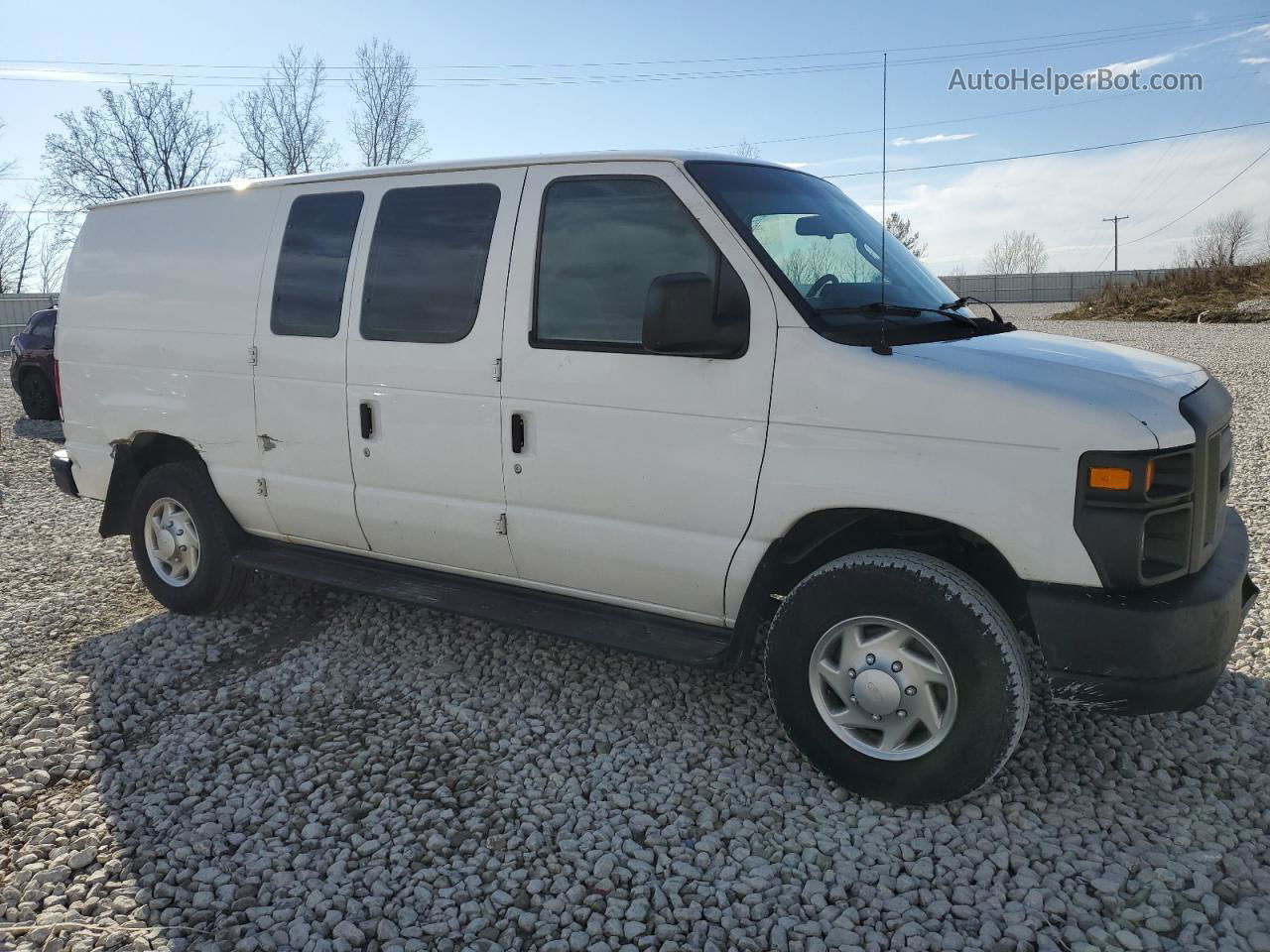 2013 Ford Econoline E250 Van White vin: 1FTNE2EW0DDA29593