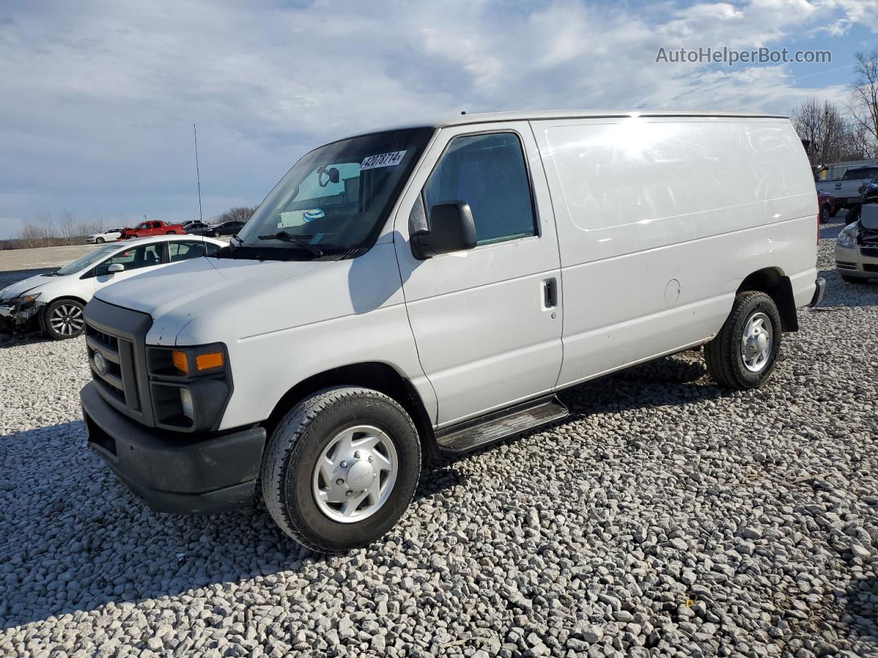 2013 Ford Econoline E250 Van White vin: 1FTNE2EW0DDA29593