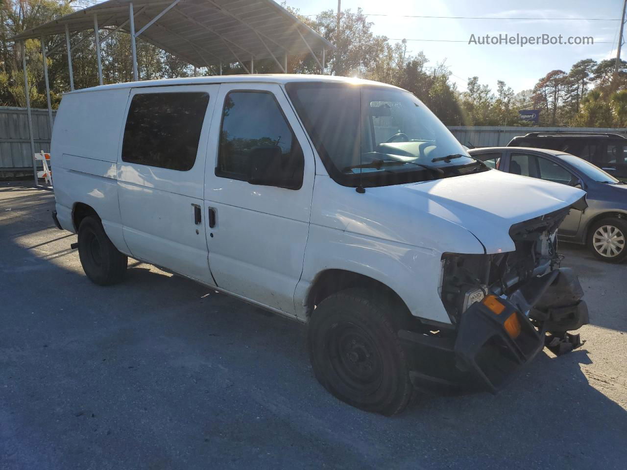 2010 Ford Econoline E250 Van White vin: 1FTNE2EW1ADA22227