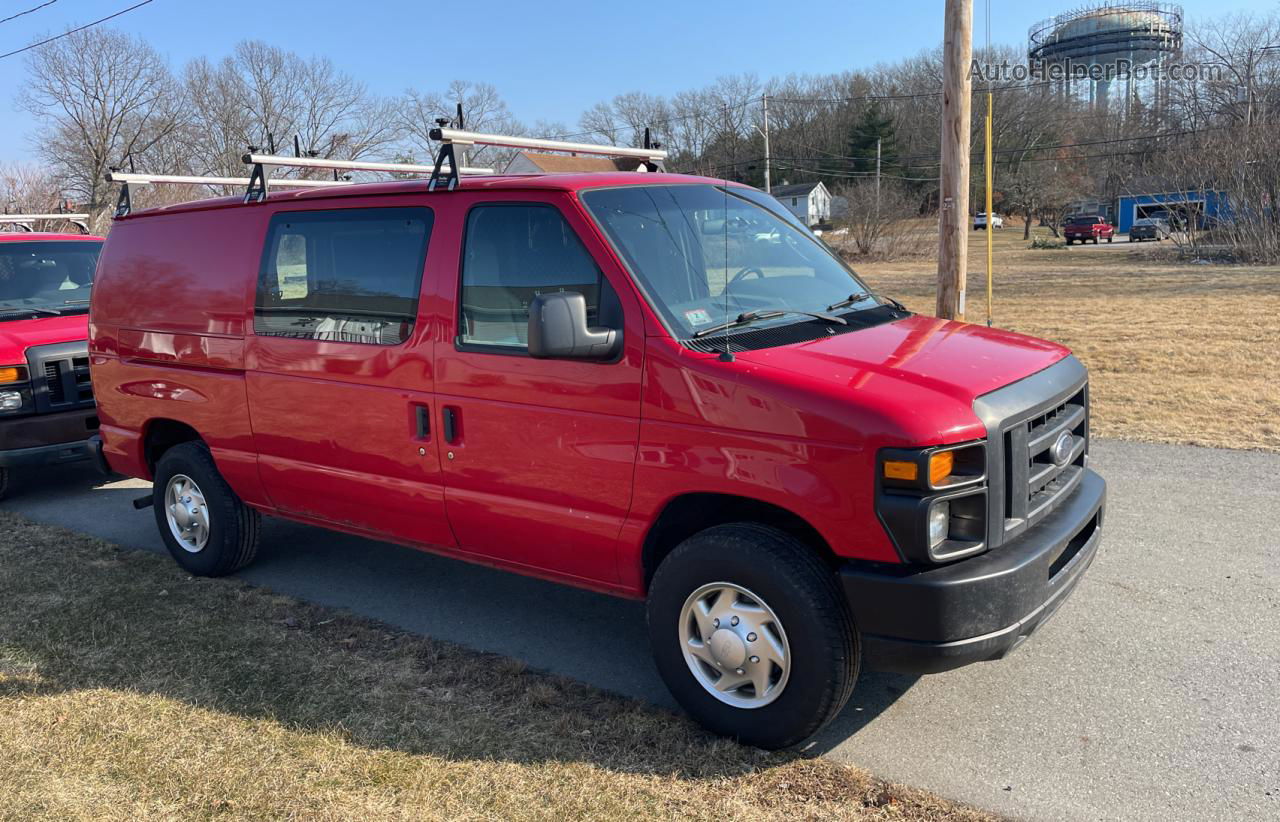 2013 Ford Econoline E250 Van Red vin: 1FTNE2EW2DDB14001