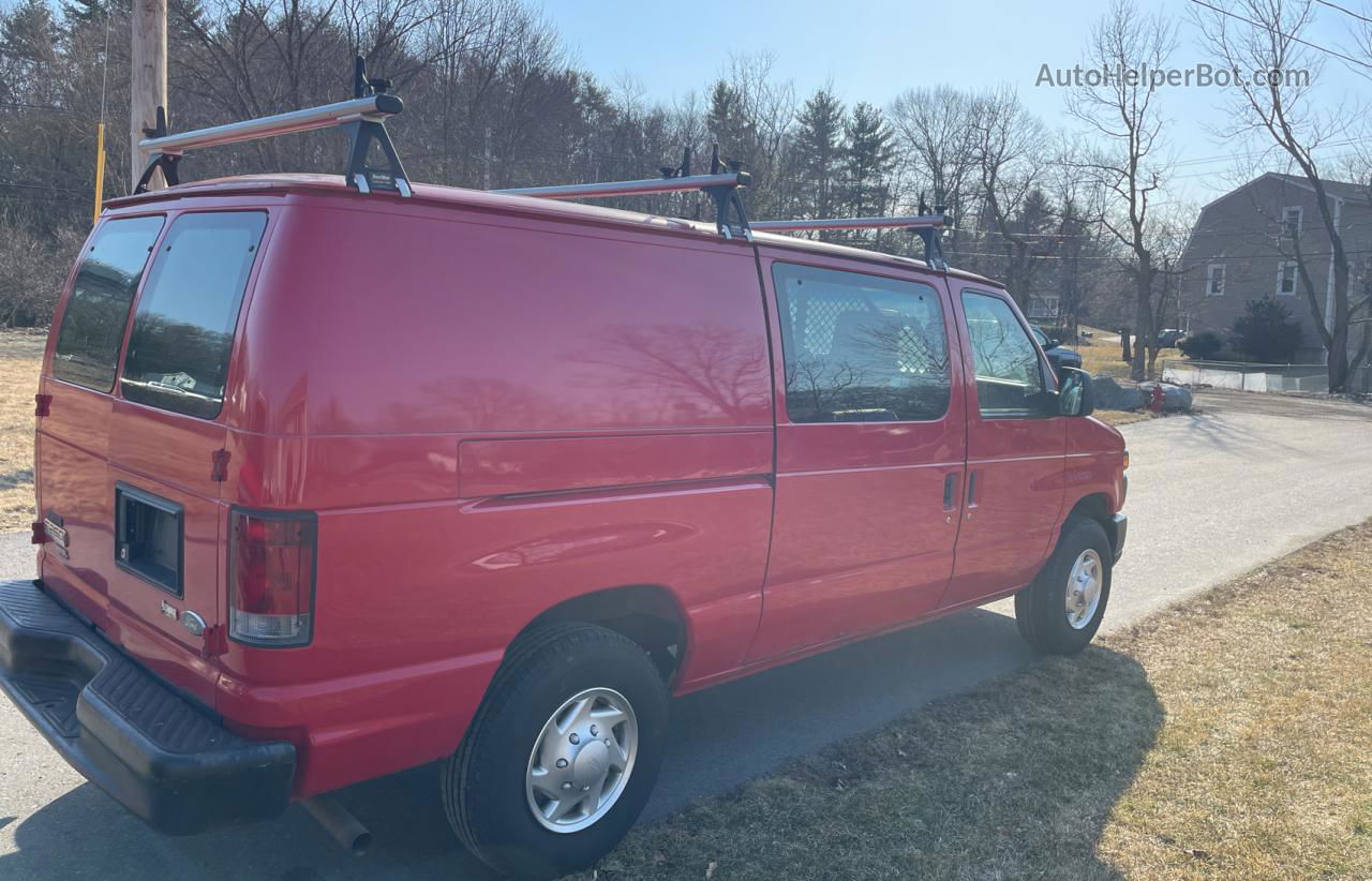 2013 Ford Econoline E250 Van Red vin: 1FTNE2EW2DDB14001