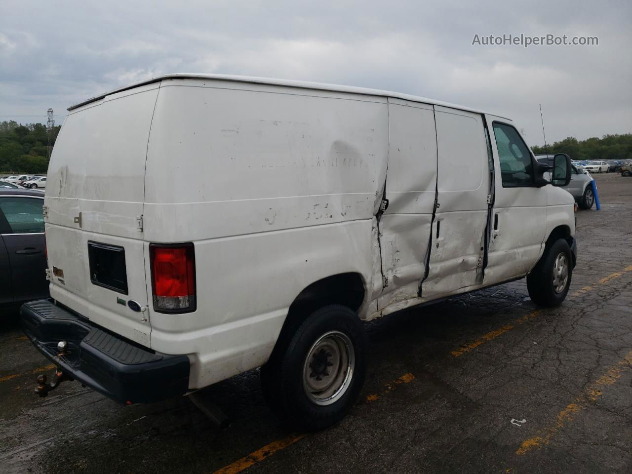 2013 Ford Econoline E250 Van White vin: 1FTNE2EW3DDB02102