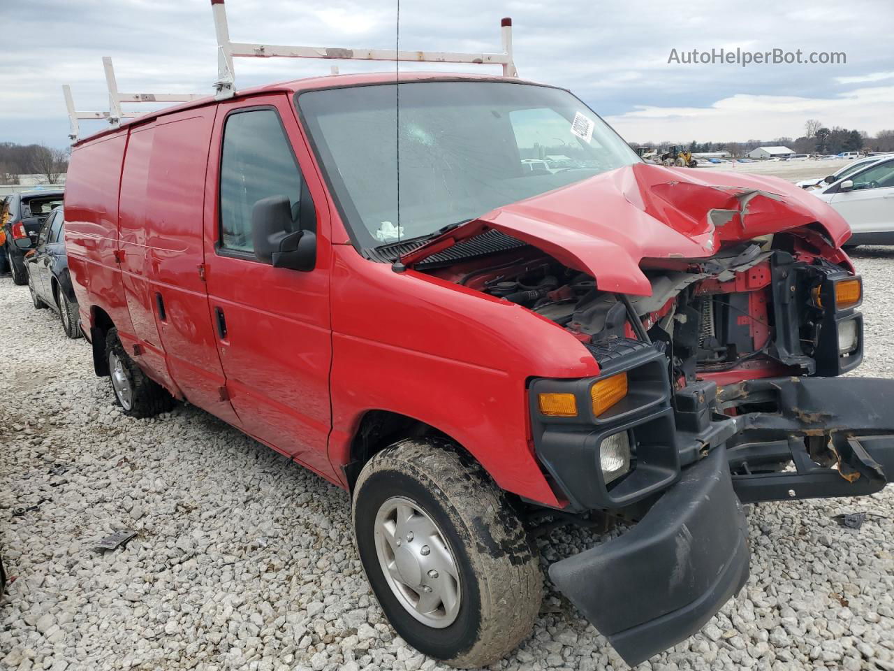 2013 Ford Econoline E250 Van Красный vin: 1FTNE2EW3DDB31535