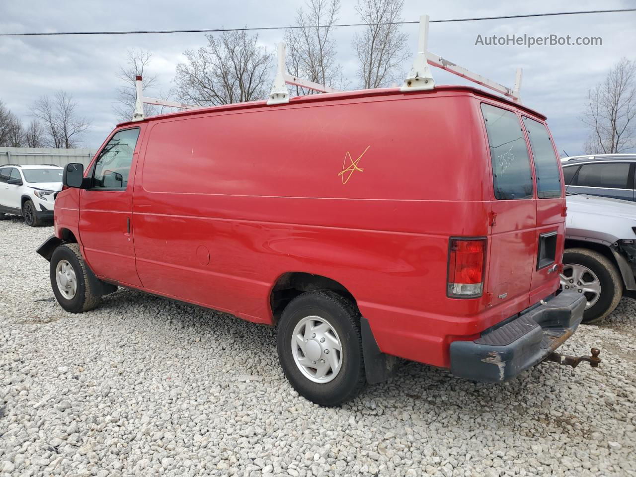 2013 Ford Econoline E250 Van Красный vin: 1FTNE2EW3DDB31535