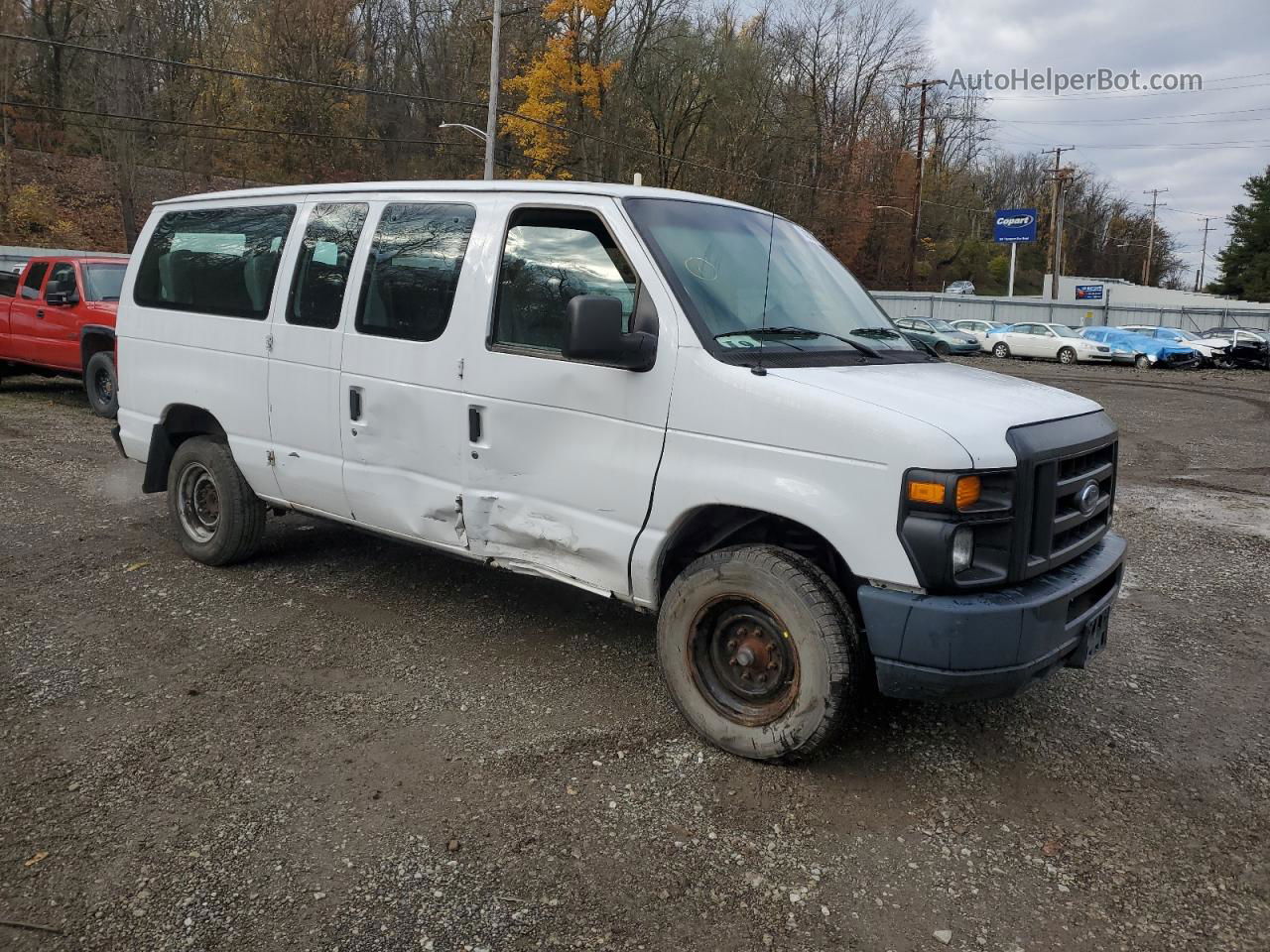 2013 Ford Econoline E250 Van White vin: 1FTNE2EW4DDB26568