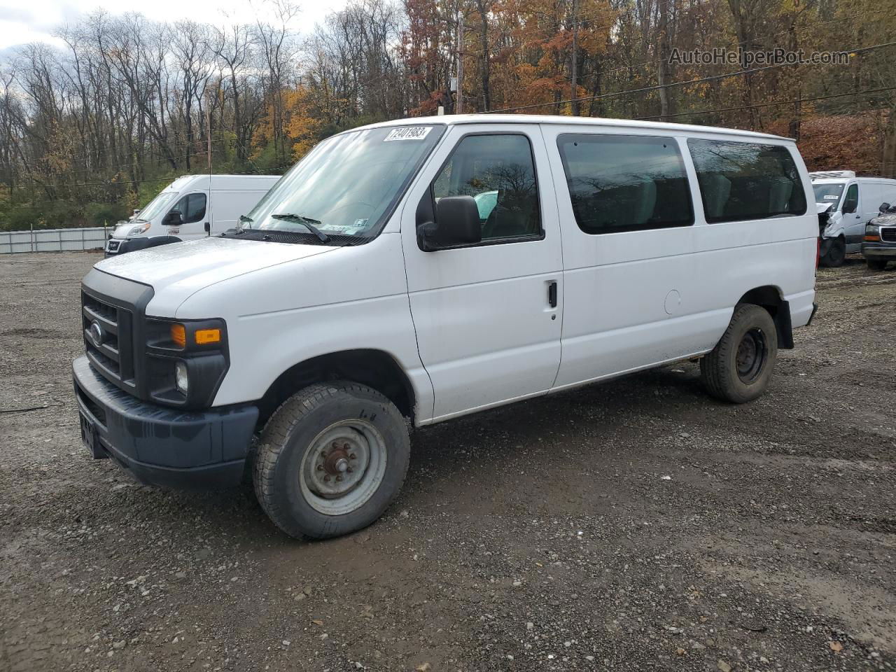 2013 Ford Econoline E250 Van White vin: 1FTNE2EW4DDB26568