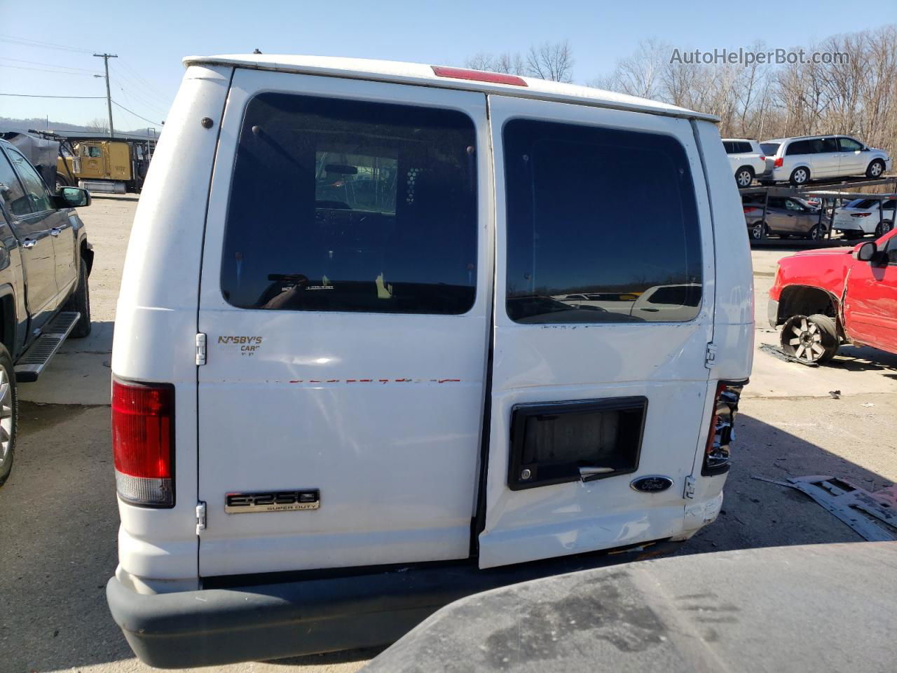 2012 Ford Econoline E250 Van White vin: 1FTNE2EW5CDB10569