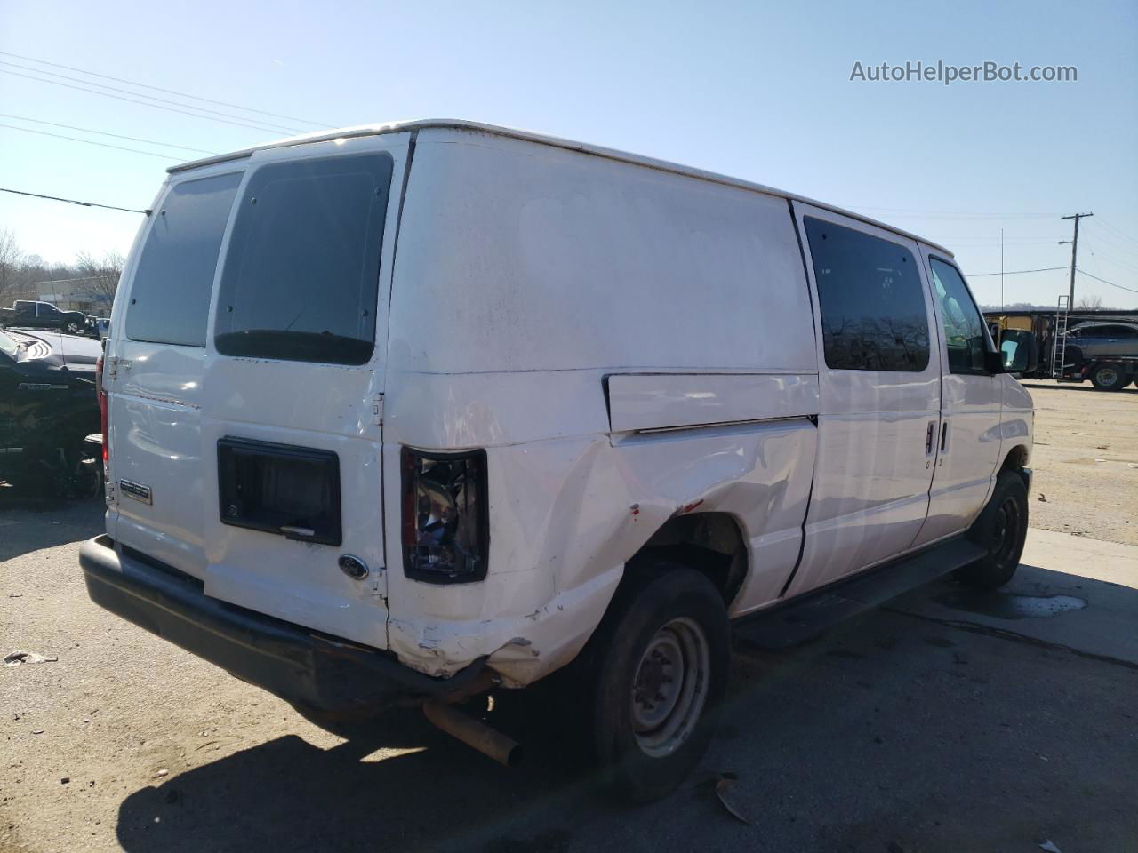 2012 Ford Econoline E250 Van White vin: 1FTNE2EW5CDB10569