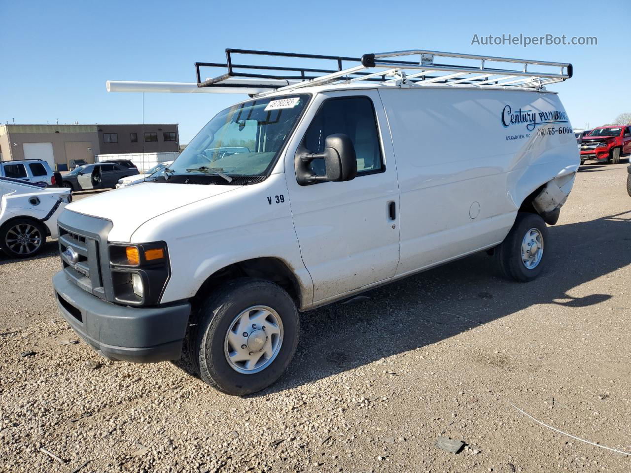 2013 Ford Econoline E250 Van White vin: 1FTNE2EW5DDA05127