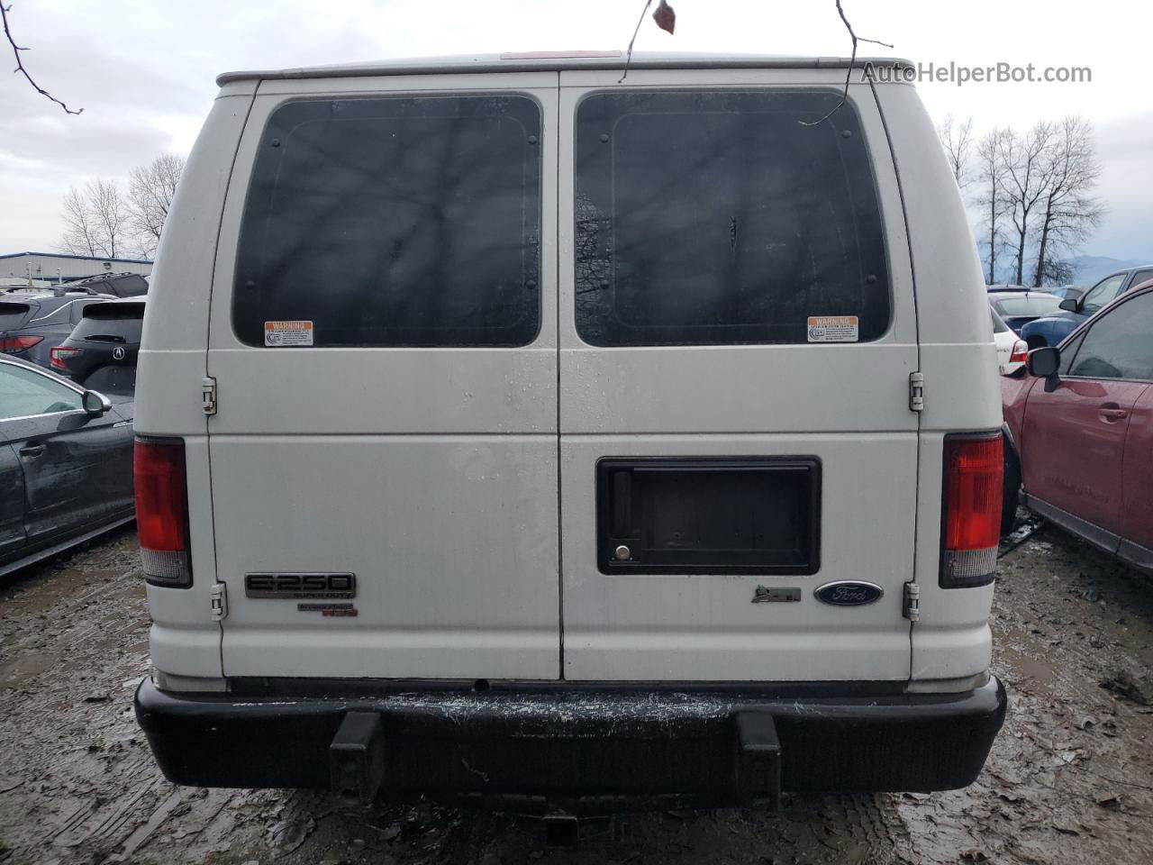 2012 Ford Econoline E250 Van White vin: 1FTNE2EW7CDA64792