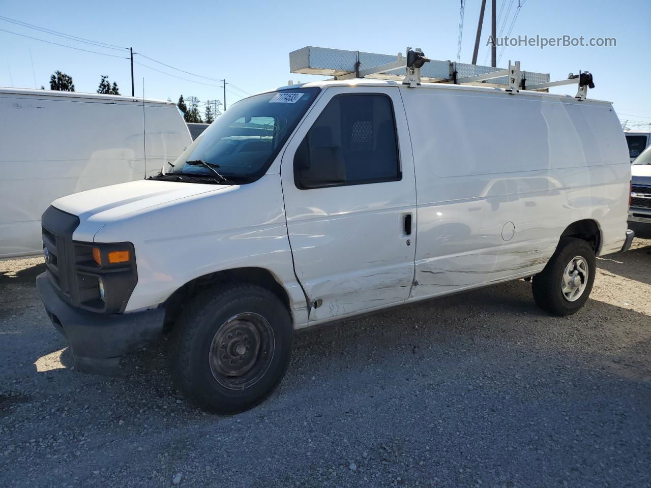 2012 Ford Econoline E250 Van White vin: 1FTNE2EW7CDB09102