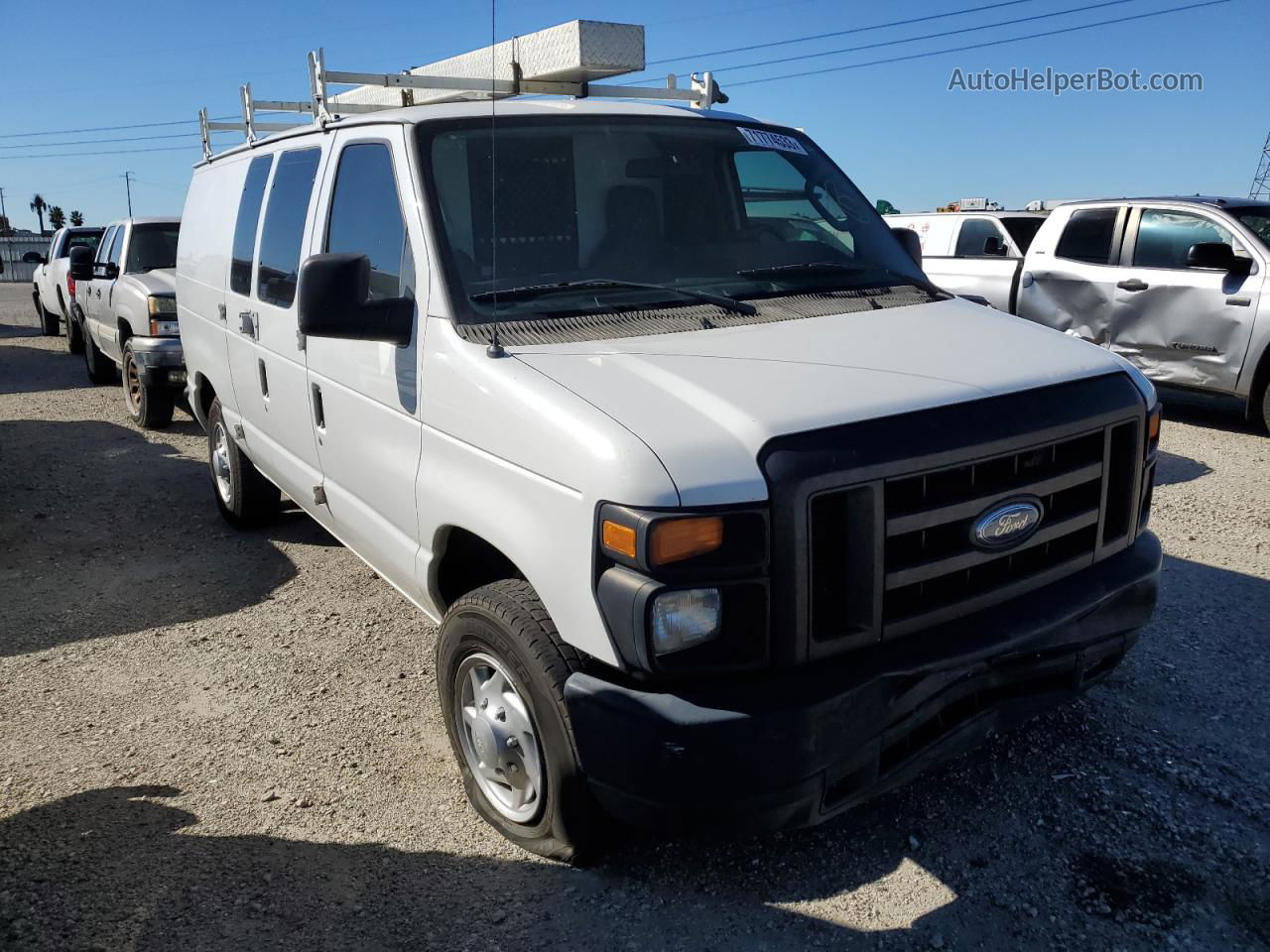 2012 Ford Econoline E250 Van White vin: 1FTNE2EW7CDB09102