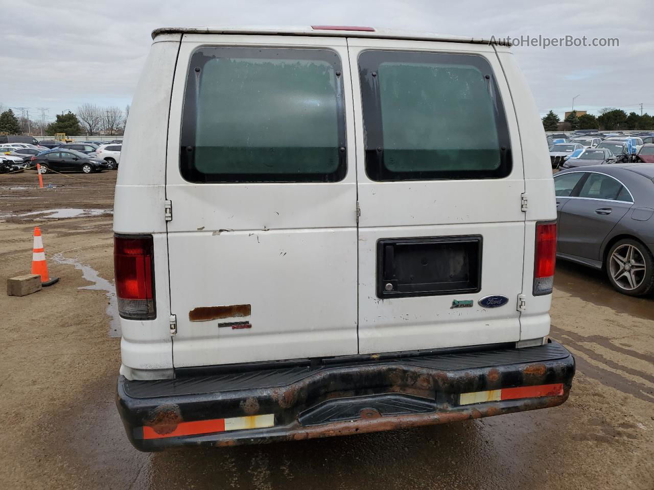 2013 Ford Econoline E250 Van White vin: 1FTNE2EW7DDA02018