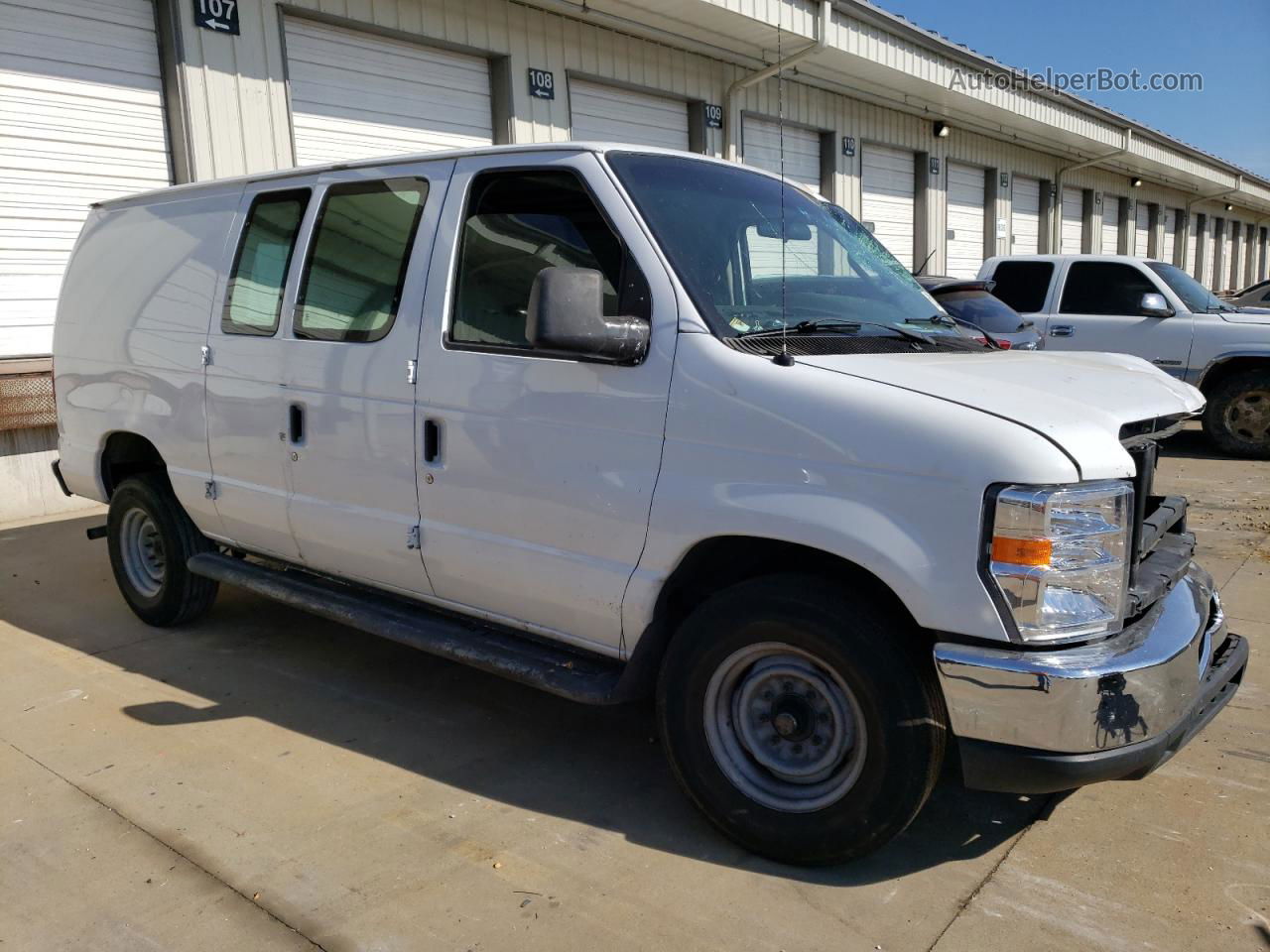 2013 Ford Econoline E250 Van White vin: 1FTNE2EW7DDA46925