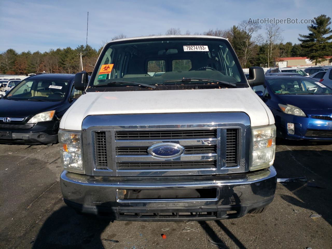 2013 Ford Econoline E250 Van White vin: 1FTNE2EW8DDA20933