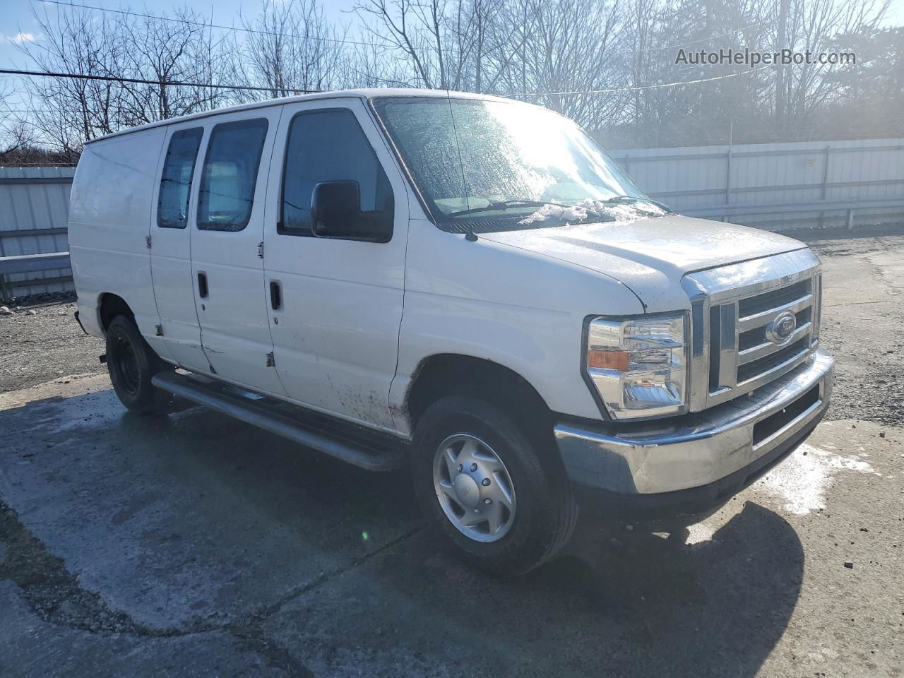 2013 Ford Econoline E250 Van White vin: 1FTNE2EW8DDA25386