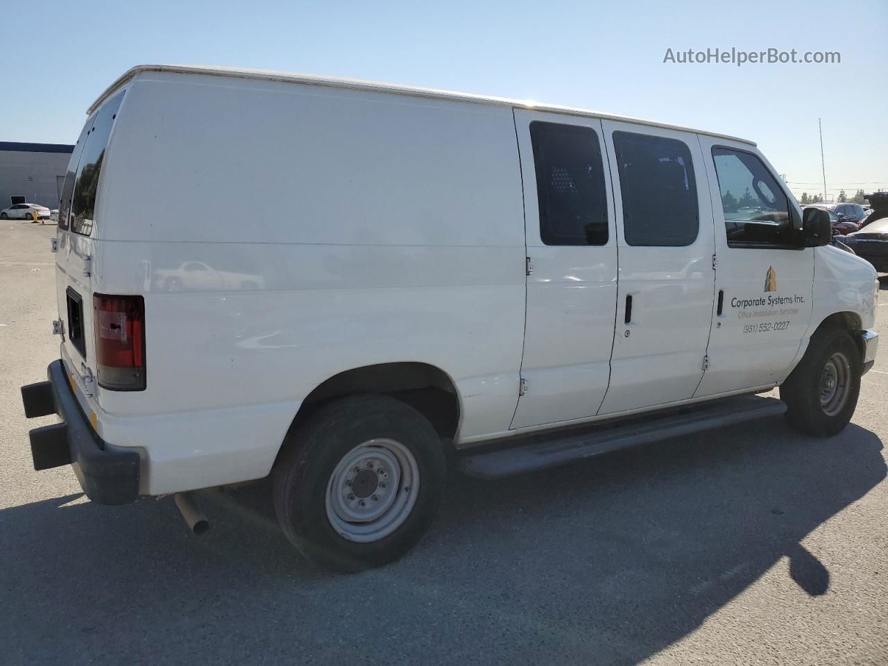 2013 Ford Econoline E250 Van White vin: 1FTNE2EW8DDA32404