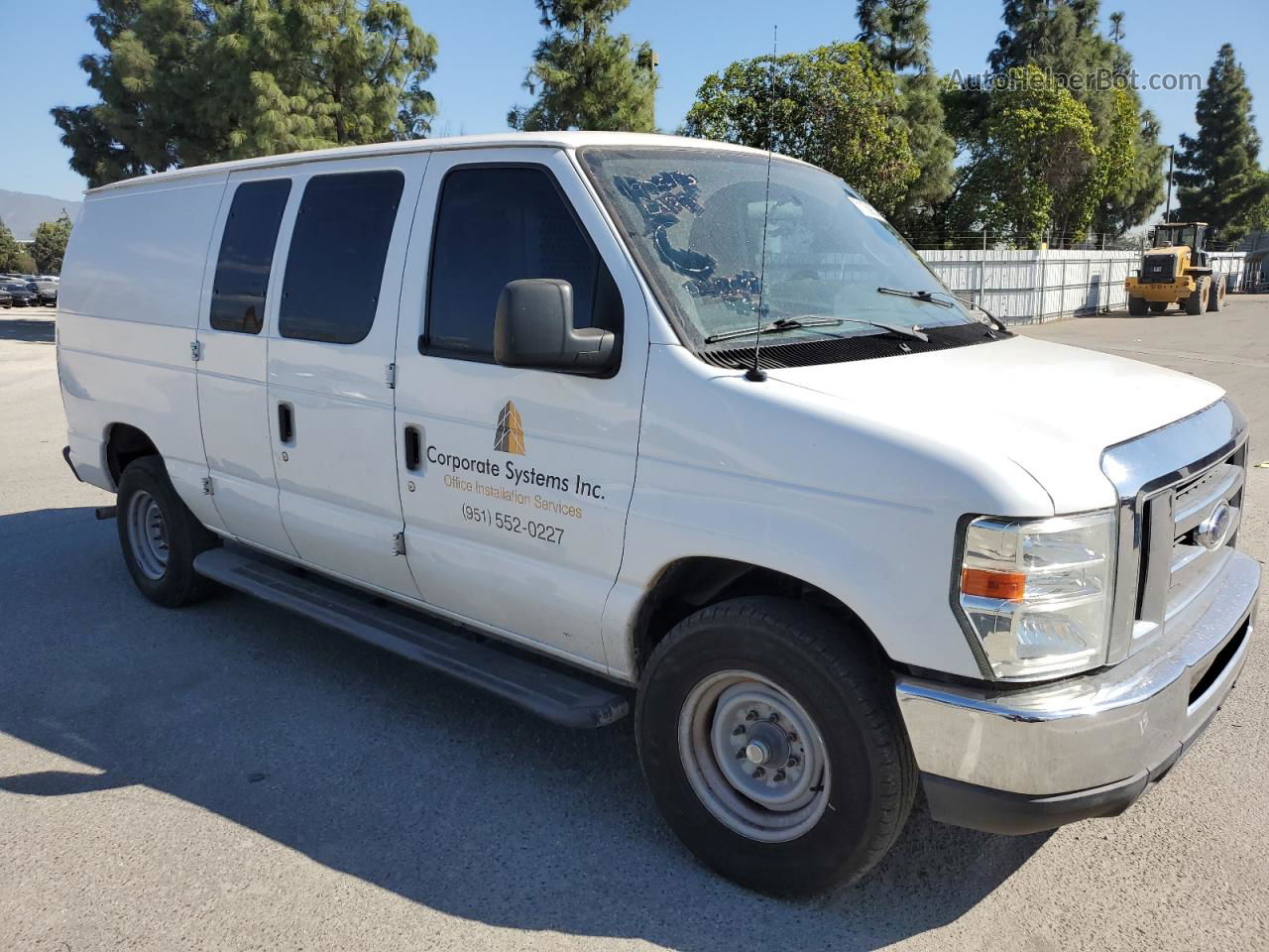 2013 Ford Econoline E250 Van White vin: 1FTNE2EW8DDA32404