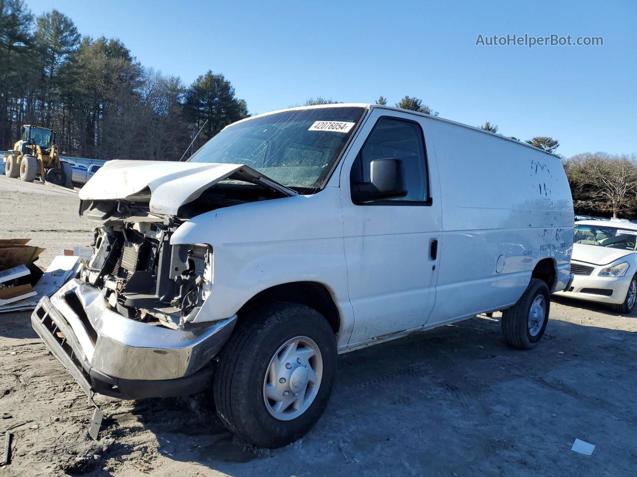 2013 Ford Econoline E250 Van White vin: 1FTNE2EW8DDA63054