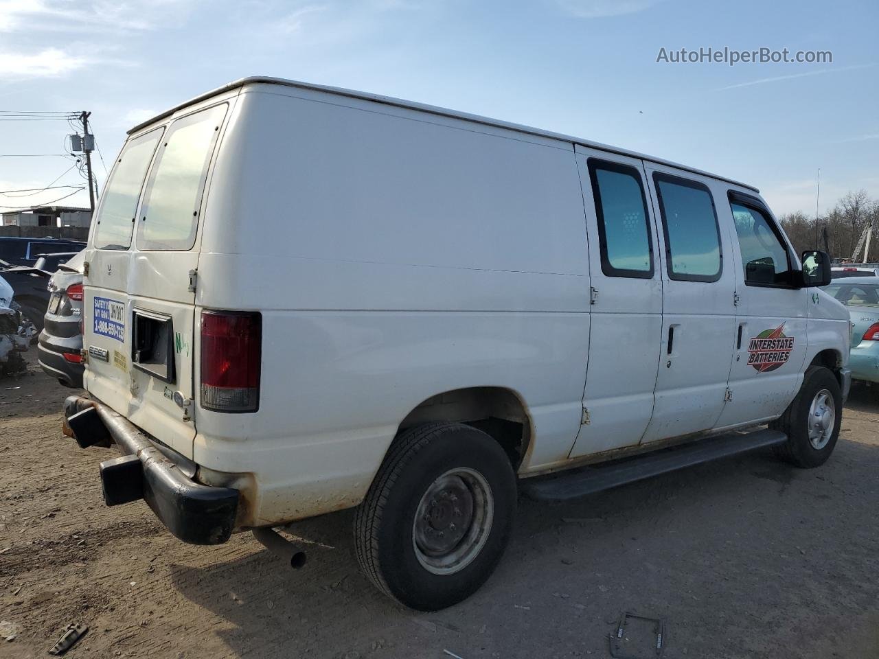 2010 Ford Econoline E250 Van White vin: 1FTNE2EW9ADA29362