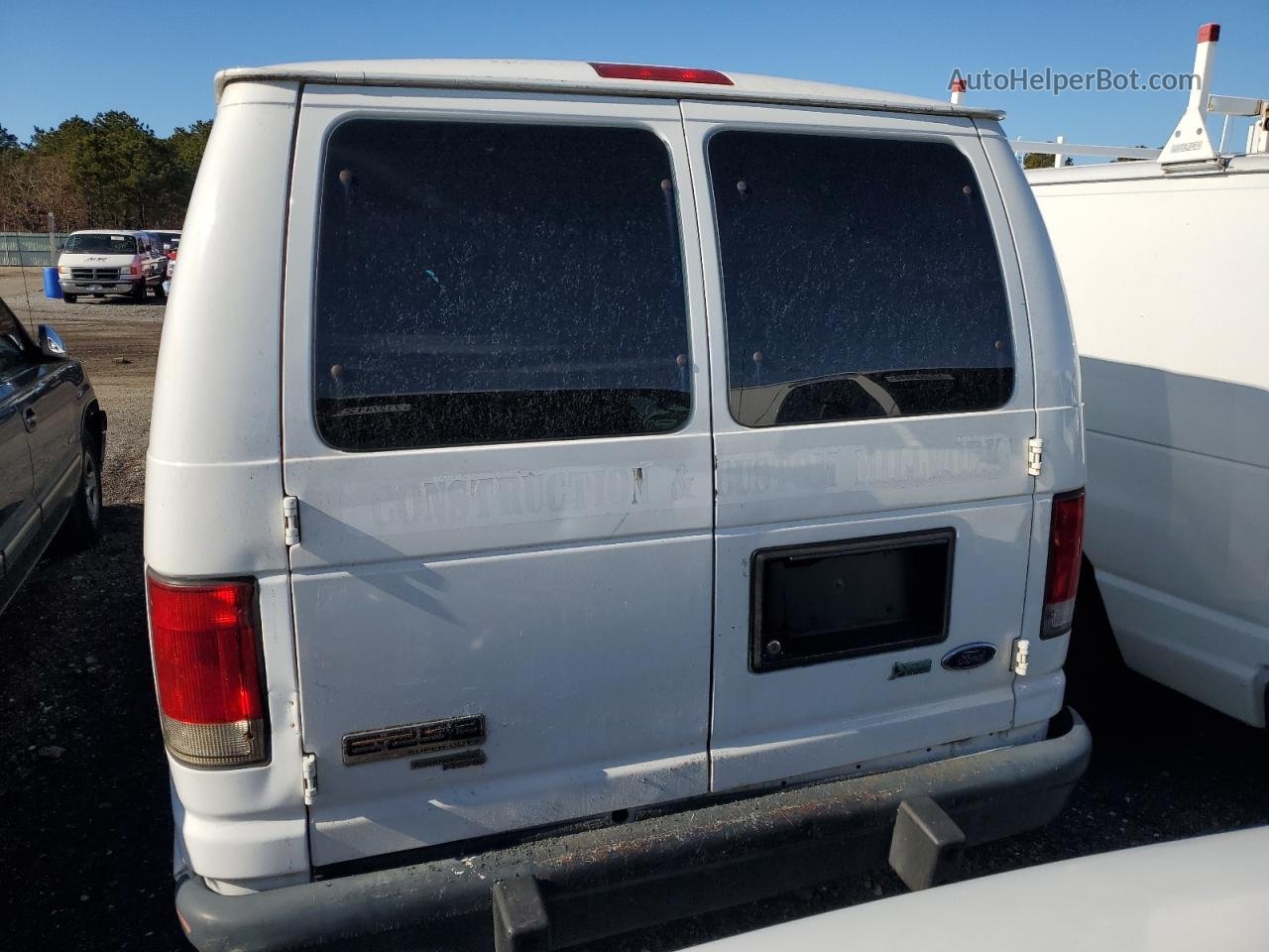 2012 Ford Econoline E250 Van White vin: 1FTNE2EW9CDA84249