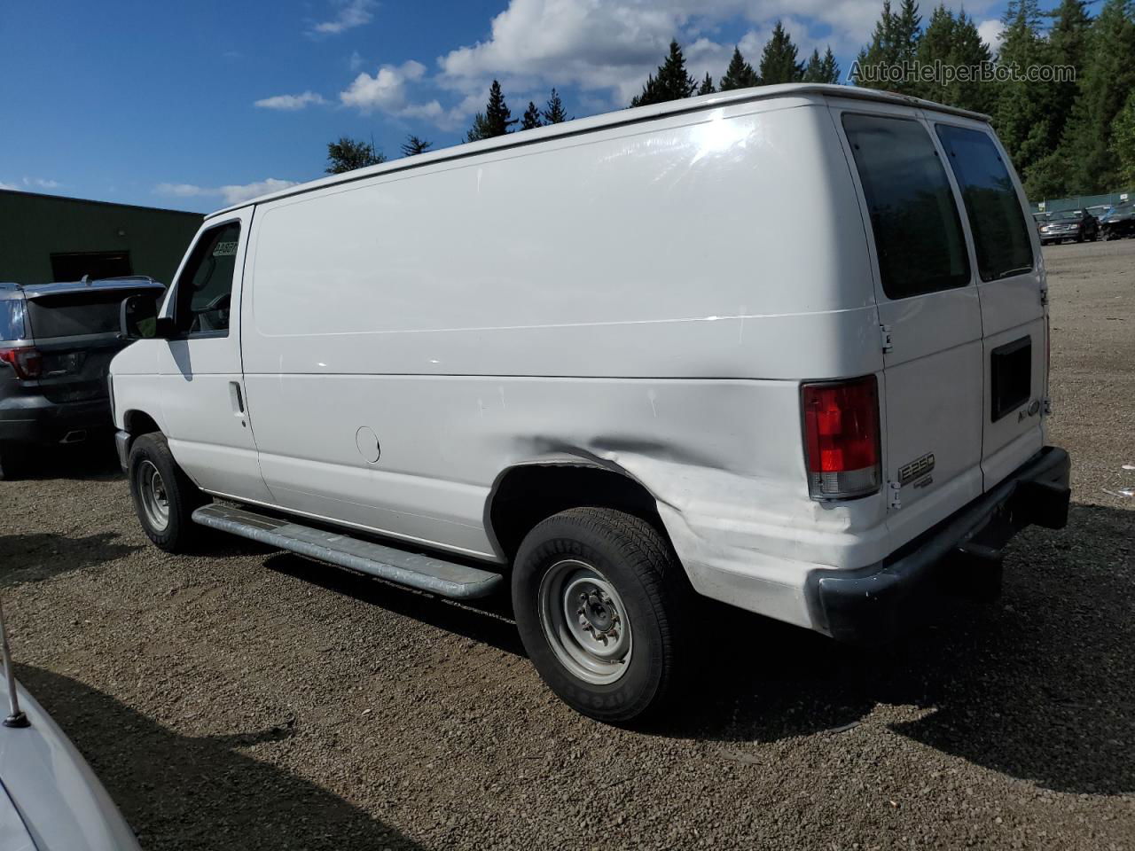 2013 Ford Econoline E250 Van White vin: 1FTNE2EW9DDA54377