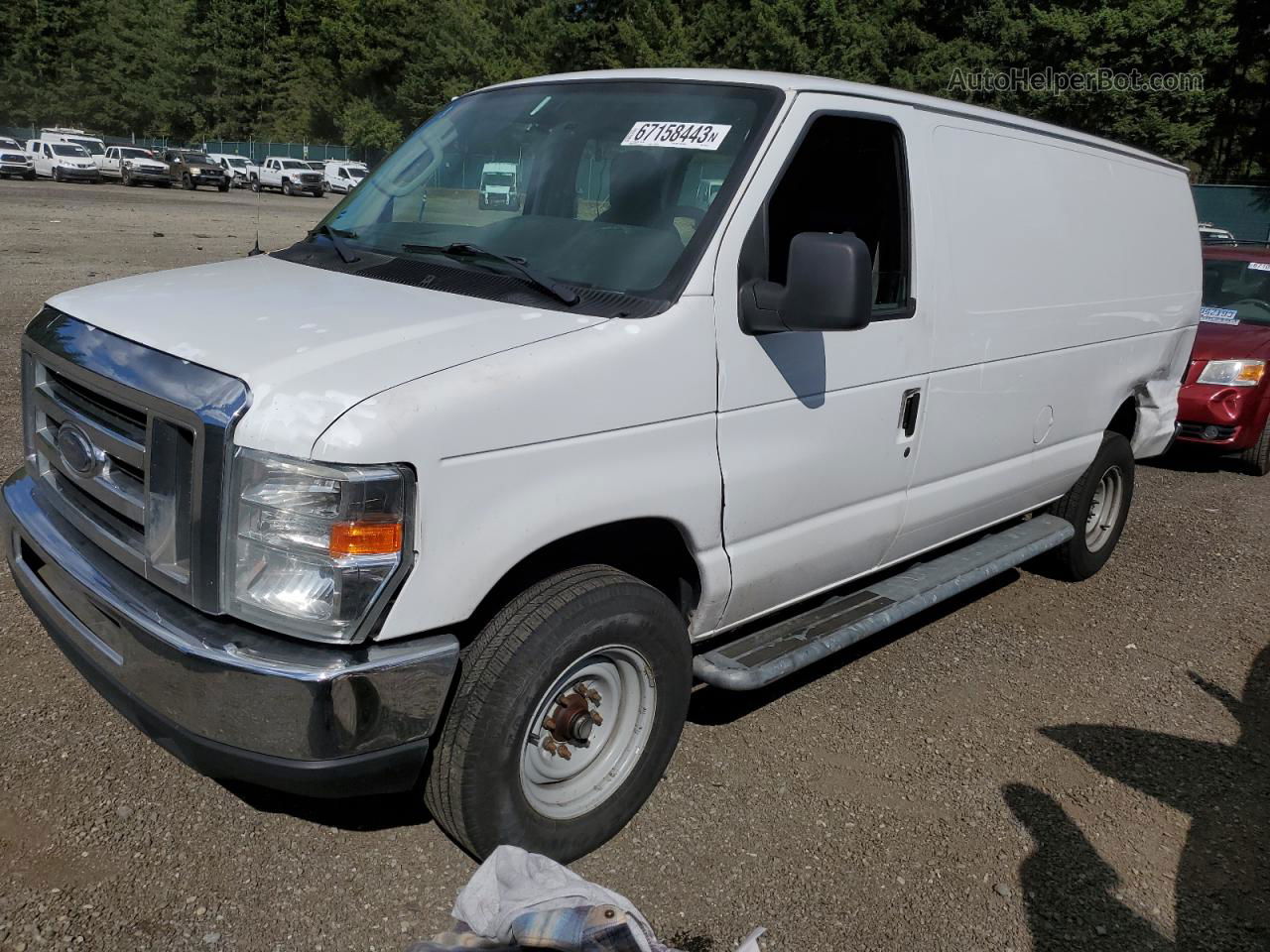 2013 Ford Econoline E250 Van White vin: 1FTNE2EW9DDA54377